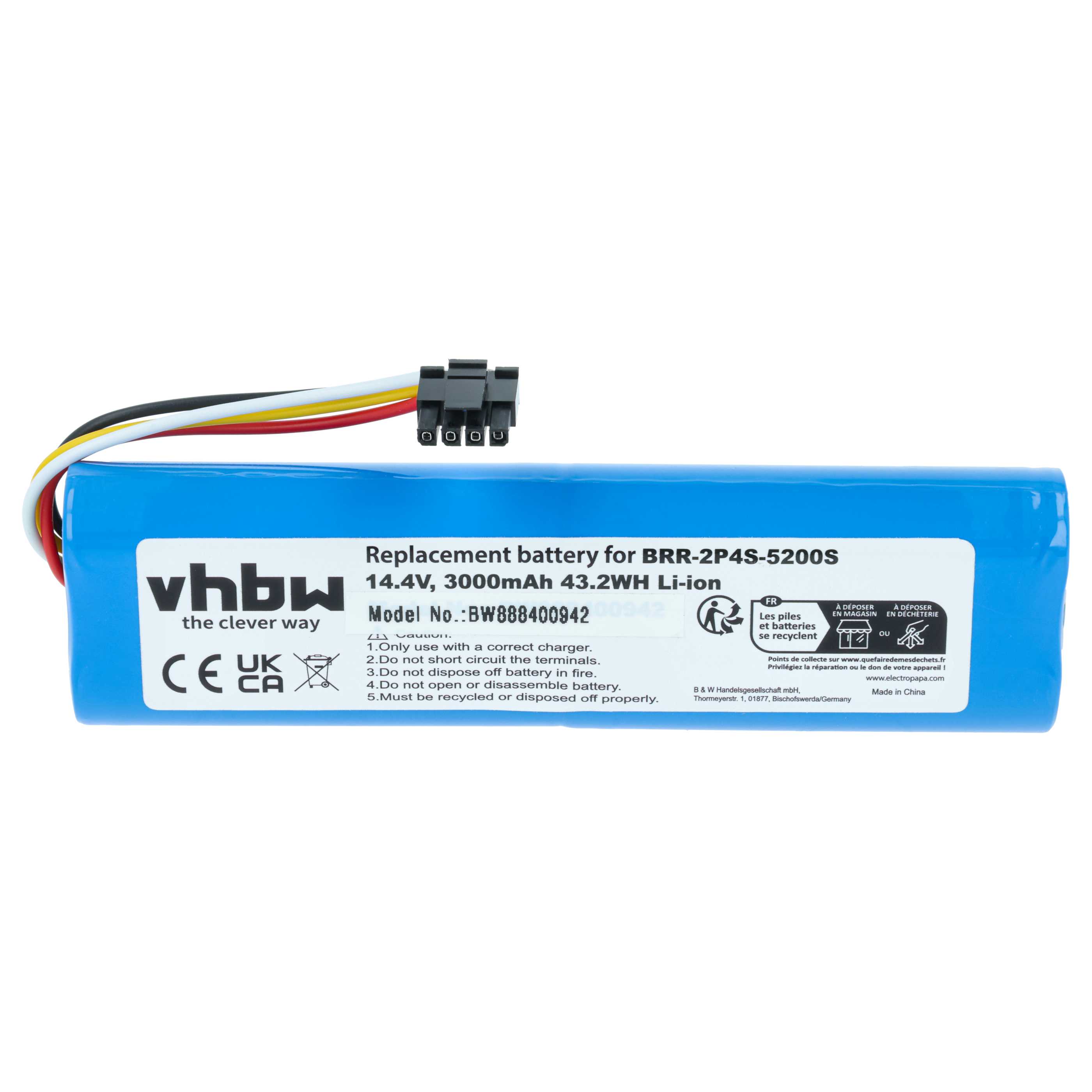 Batteria per robot aspiratore Dreame, Xiaomi, Xiaowa - 3000mAh 14,4V Li-Ion
