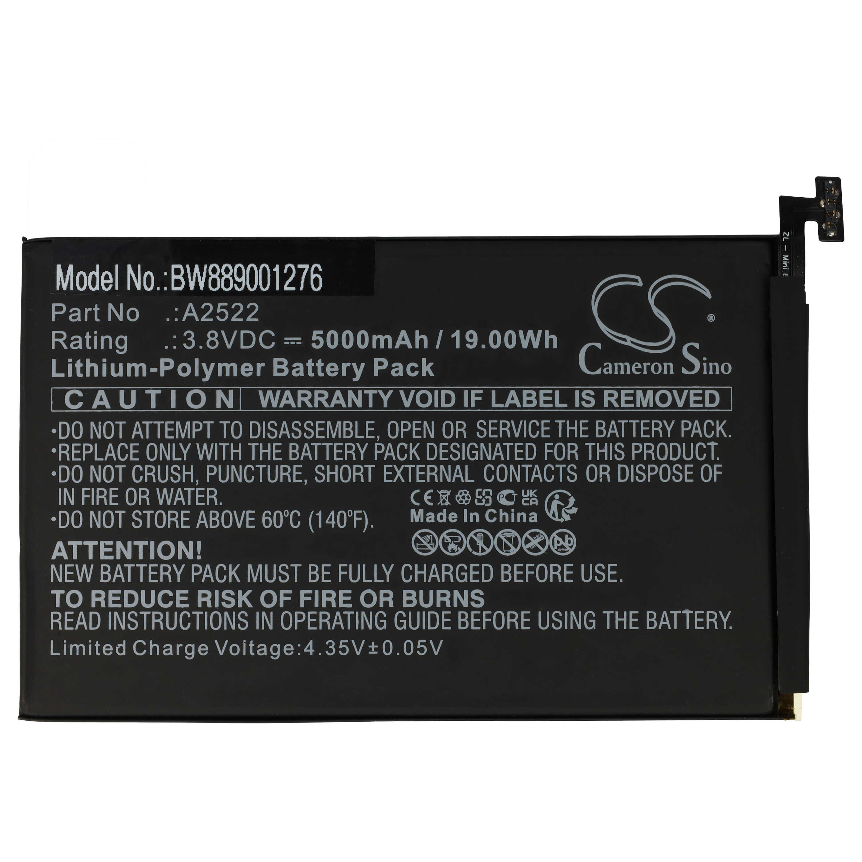 Akumulator zamiennik Apple A2522 - 5000 mAh 3,8 V LiPo