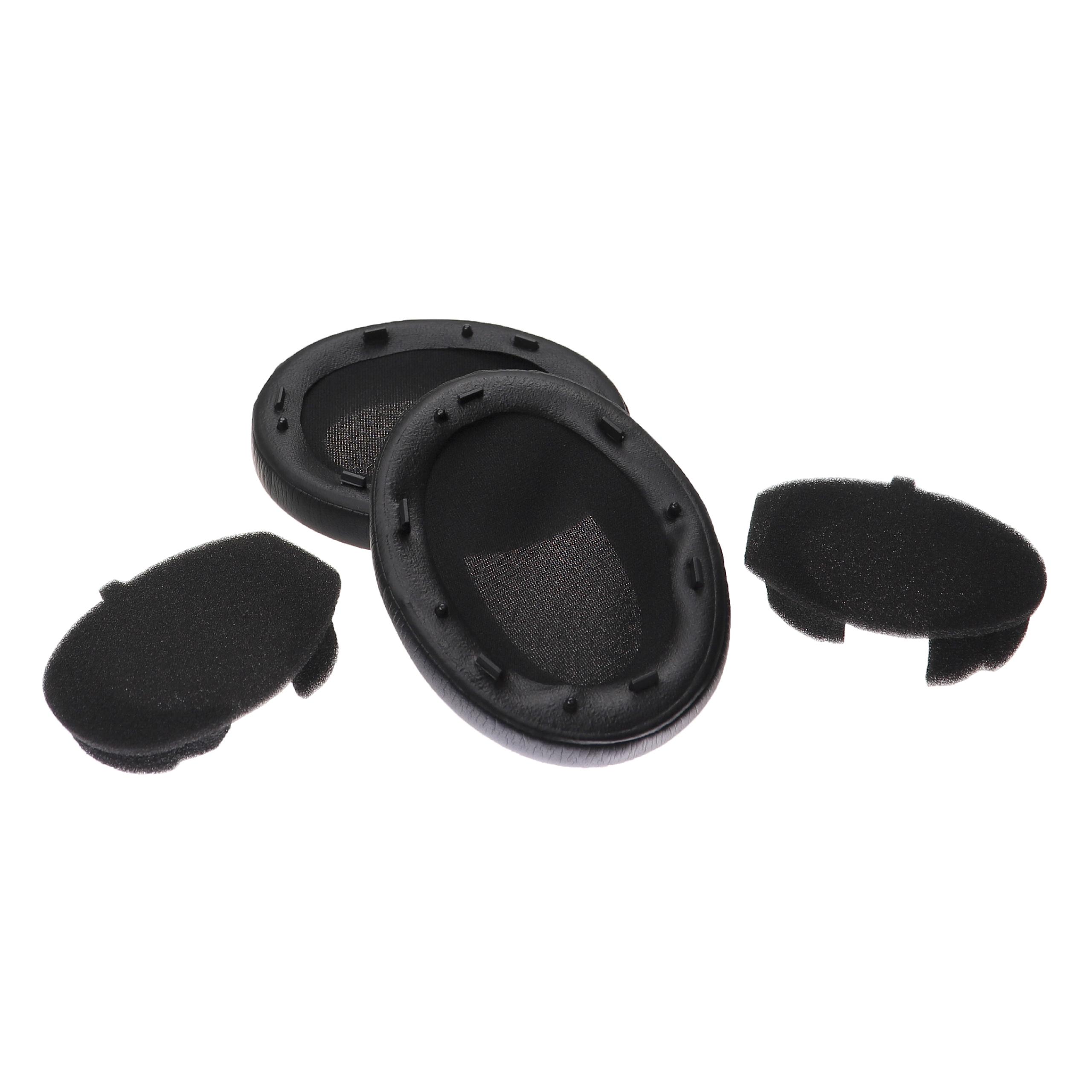 Poduszki do słuchawek Sony WH-1000XM3 - pady z pianką Memory, miękkie, grub. 28 mm, czarny