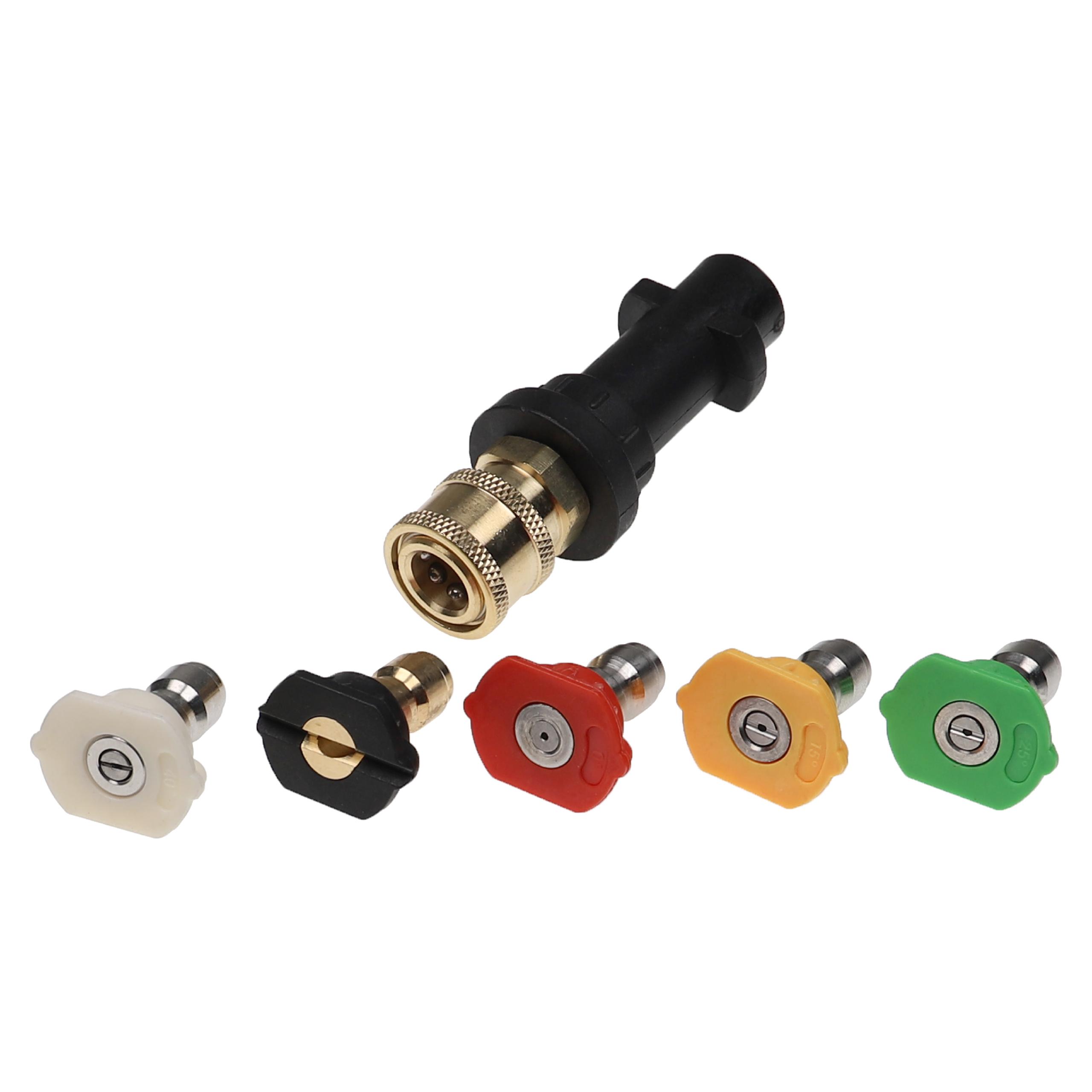 6-częściowy zestaw adapter + dysze do myjki ciśnieniowej Kärcher zamiennik Kärcher 4.762-061