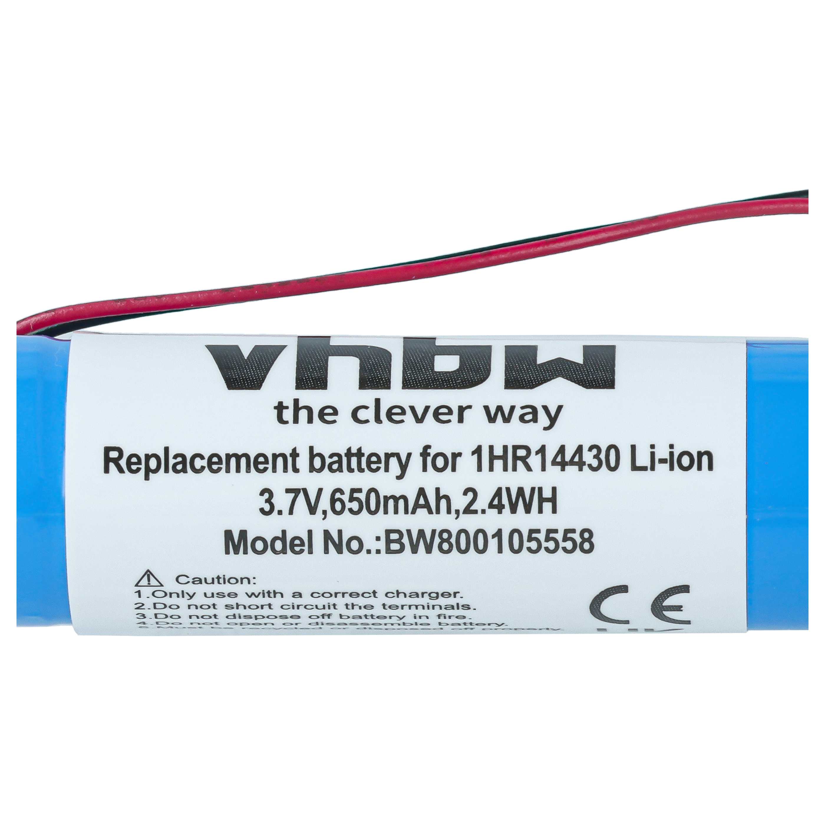 Mobile Phone Battery replaces Sony 1HR14430, QN-C1BP - 650 mAh 3.7 V Li-Ion