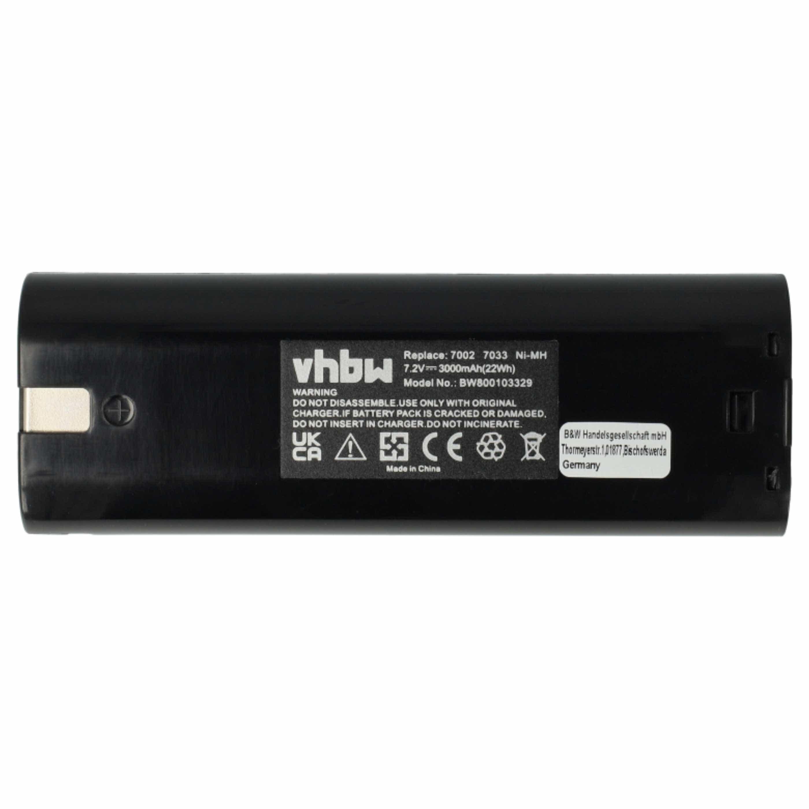 3x Battery replaces Einhell 91011 Electric Power Tool - 3000 mAh, 7.2 V, NiMH