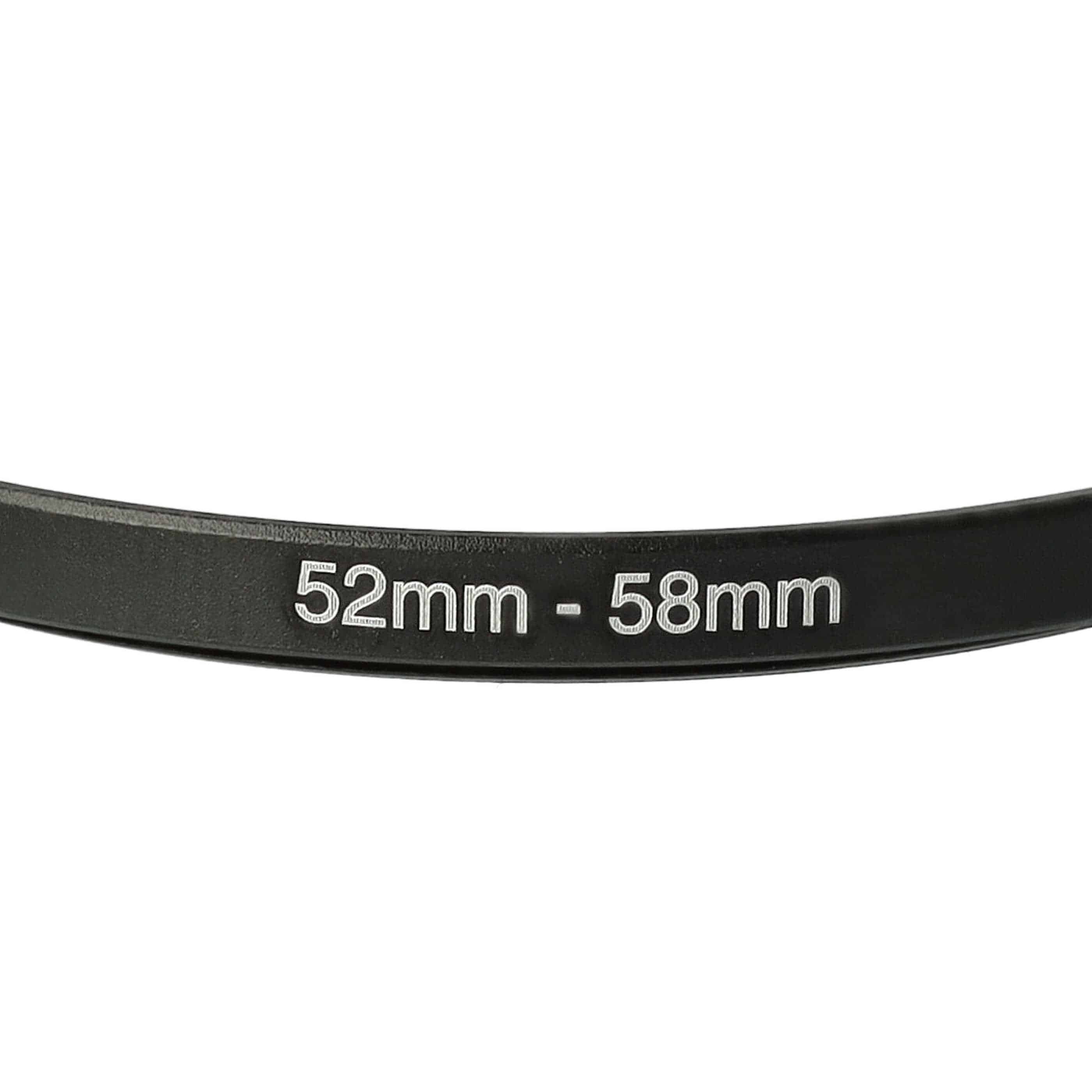 Step-Up Ring Adapter of 52 mm to 58 mmfor various Camera Lens - Filter Adapter