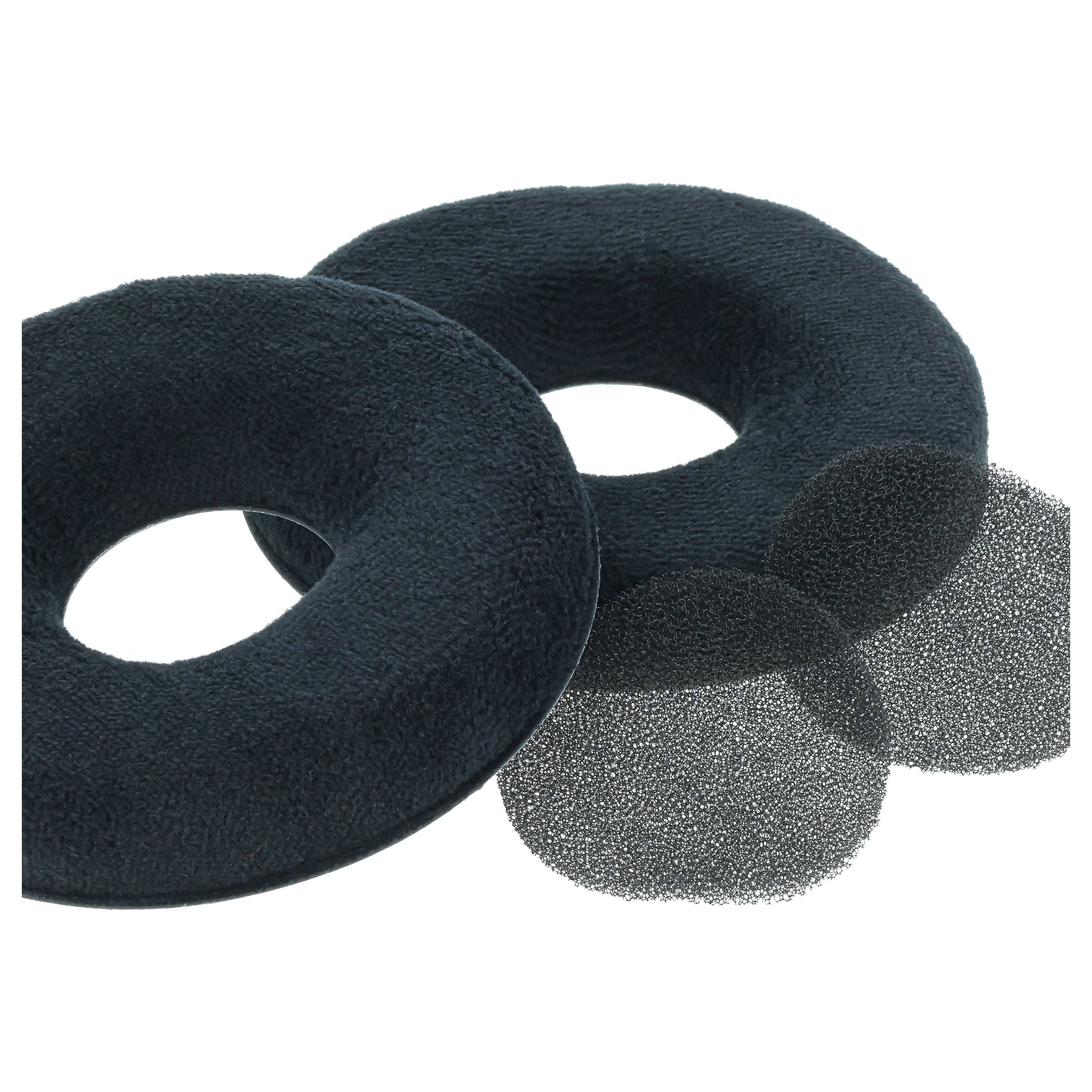 2x Coussinets d'oreille pour casques écouteurs AKG K121 -, surface mate noir