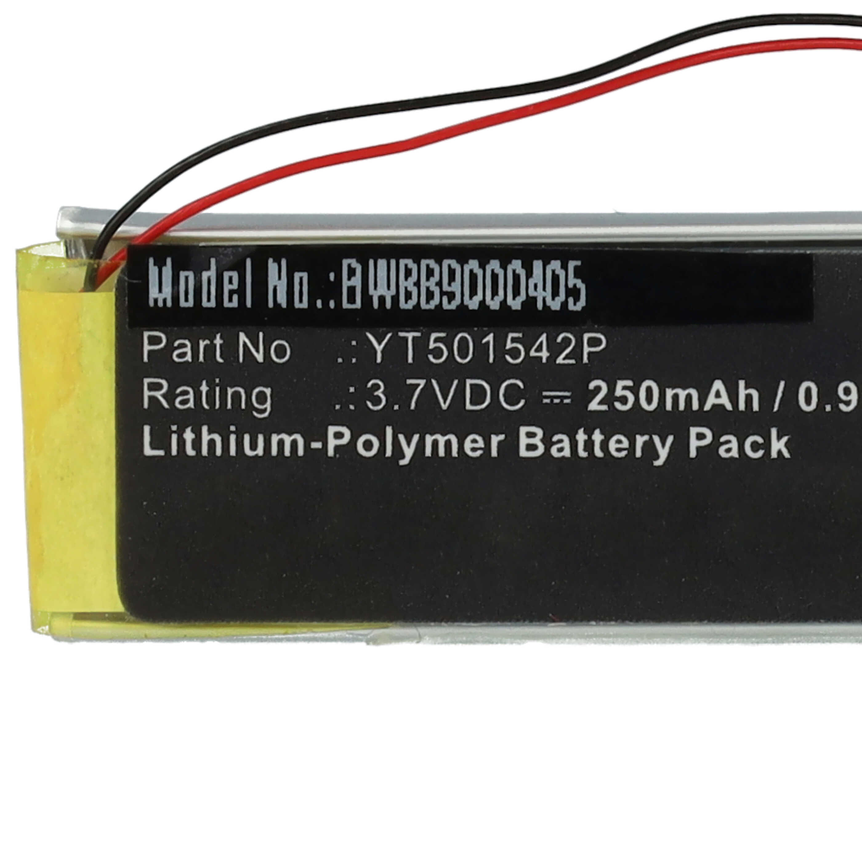 Batería reemplaza Sena YT501542P para auriculares Sena - 250 mAh 3,7 V Li-poli