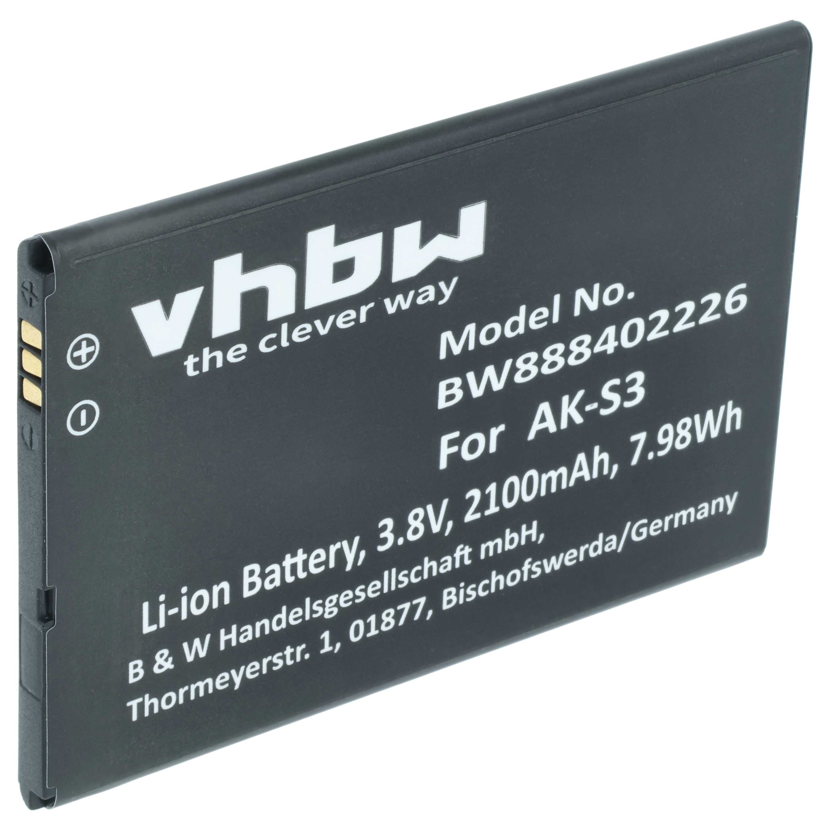 Akumulator do telefonu dla seniora zamiennik Emporia AK-S3 - 2100 mAh 3,8 V LiPo