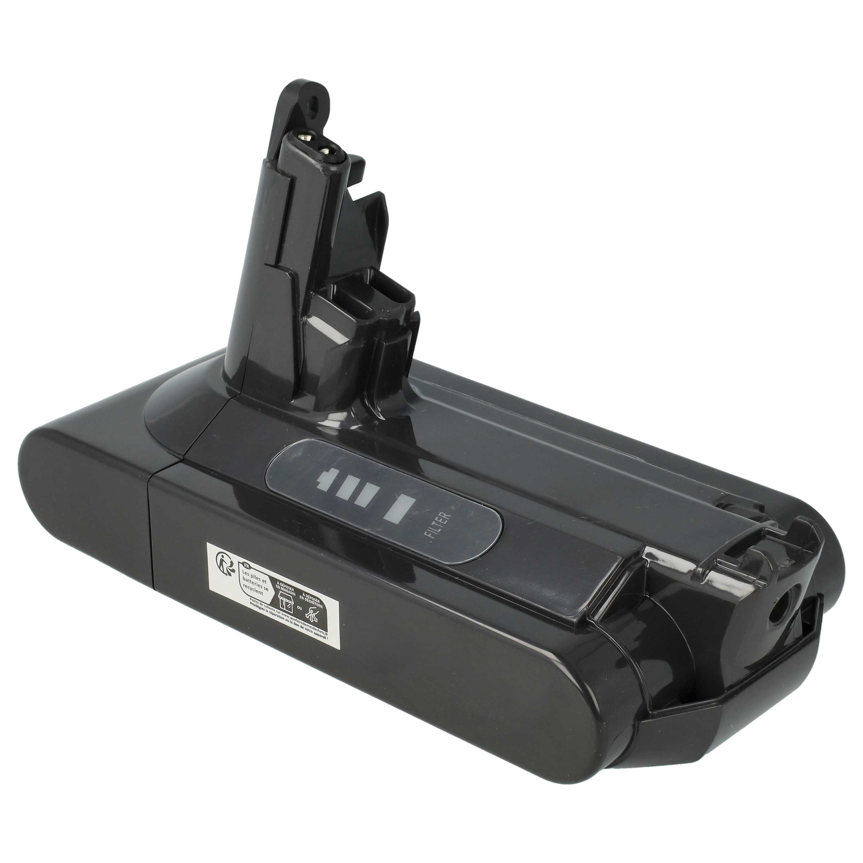 Batteria sostituisce Dyson SV12, 969352-07, 206340 per aspirapolvere - 3000mAh 25,2V Li-Ion