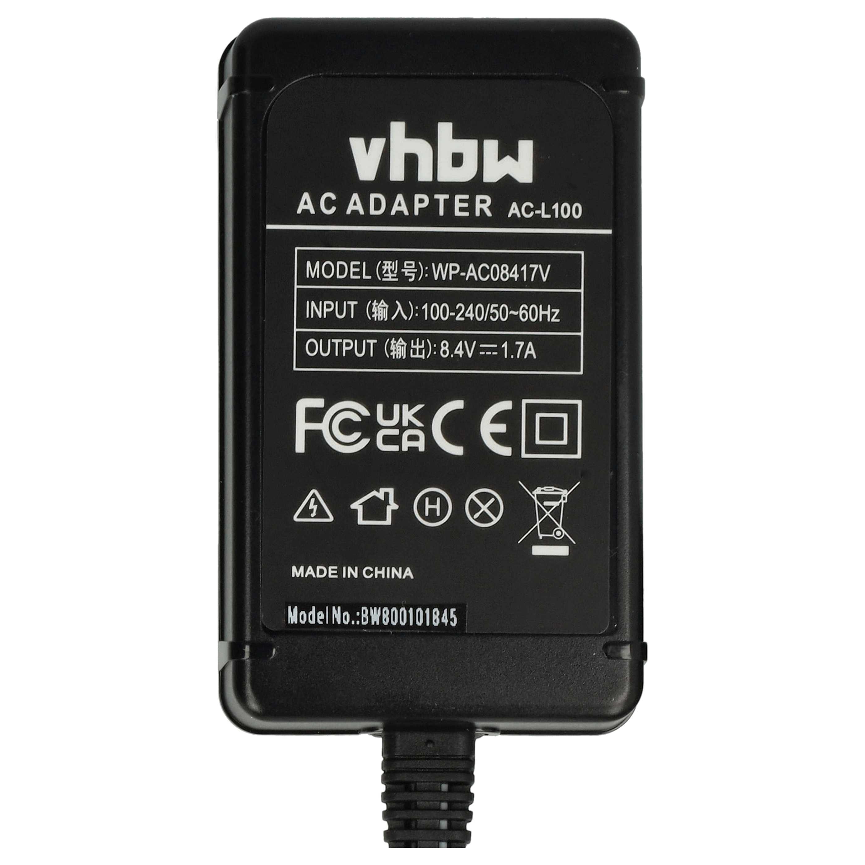 Power Supply replaces AC-L10 AC-L100 AC-L10A AC-L15A AC-L15B AC-L10B AC-L15 for Camera - 2 m 1.7 A