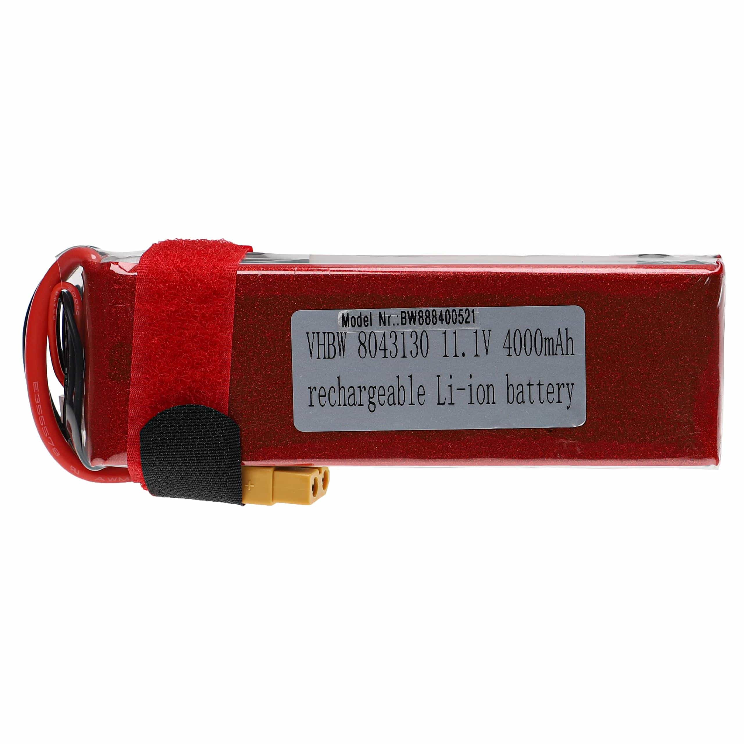 Batterie pour modèle radio-télécommandé - 4000mAh 11,1V Li-polymère, XT60