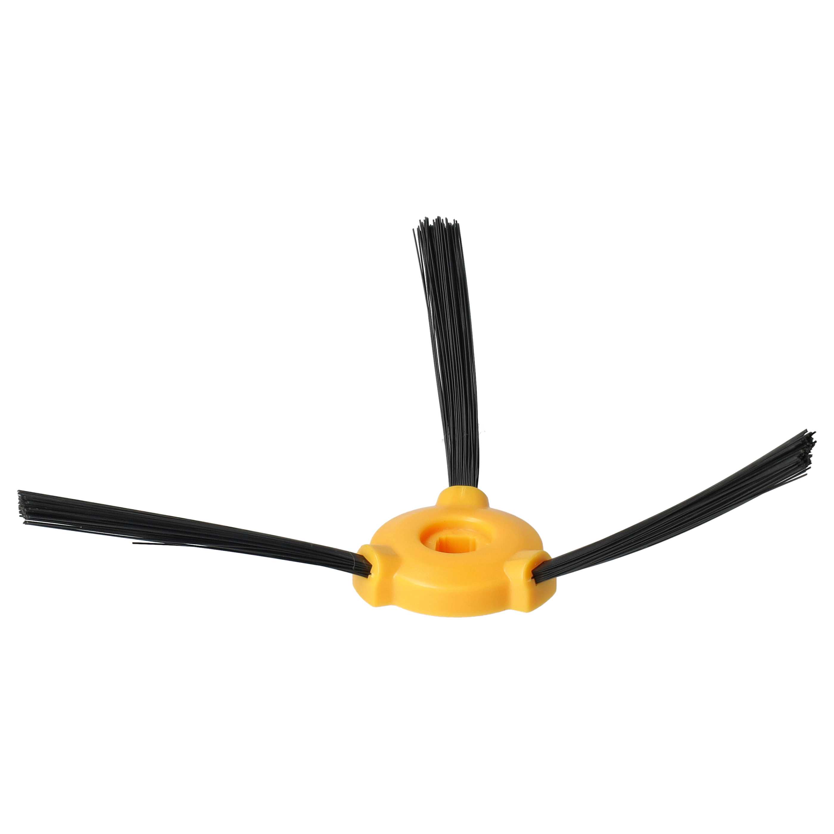 4x Side Brush replaces Eufy T0903071 for Eufy Robot Vacuum Cleaner - 3-armed, black, orange