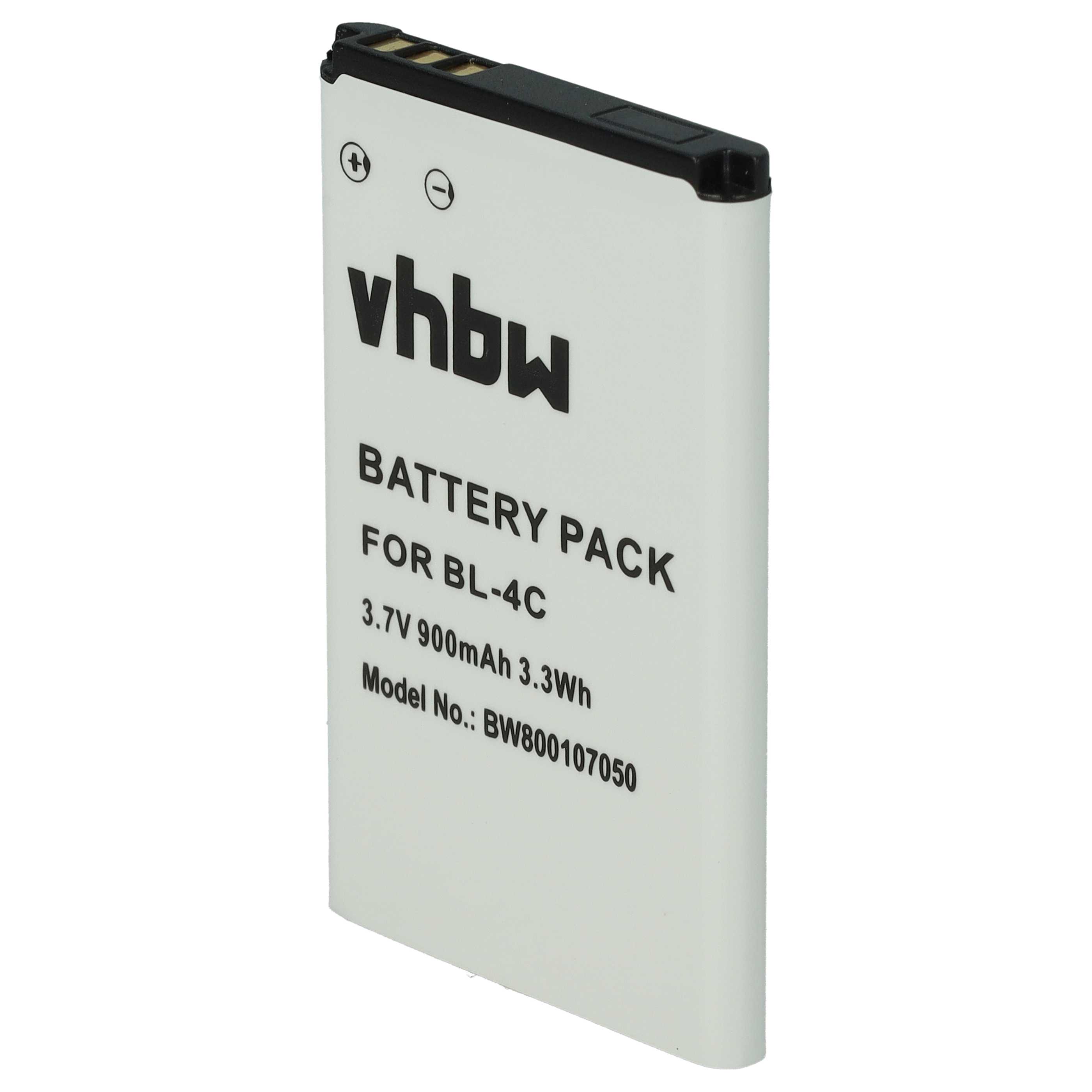 3x Akumulator do telefonu smartfona zamiennik BBK BL-4C - 900 mAh 3,7 V Li-Ion