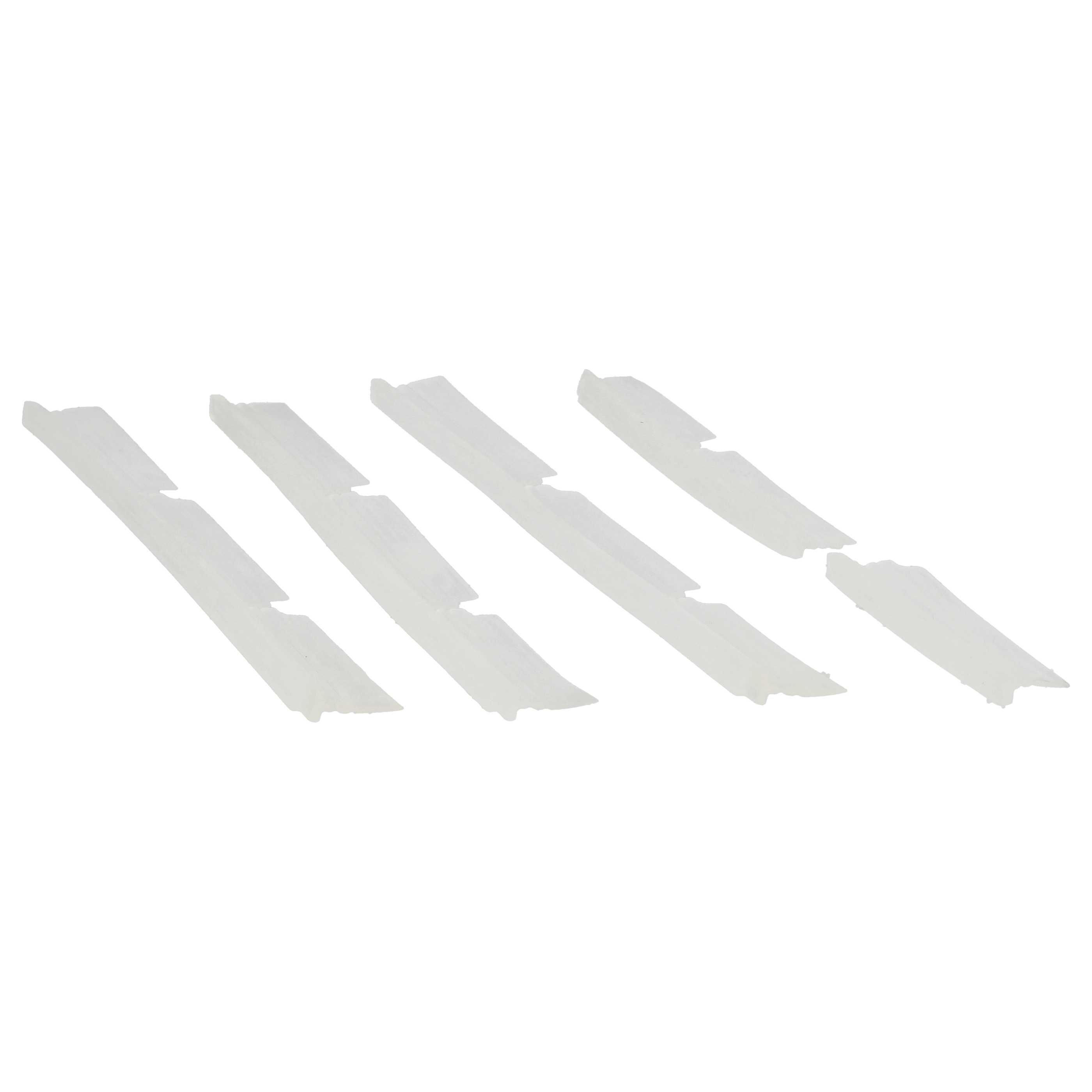 4x Rubber Lip suitable for Neato Botvac 70E, 75, 85, 80 Robot Vacuum Cleaner - With Slats
