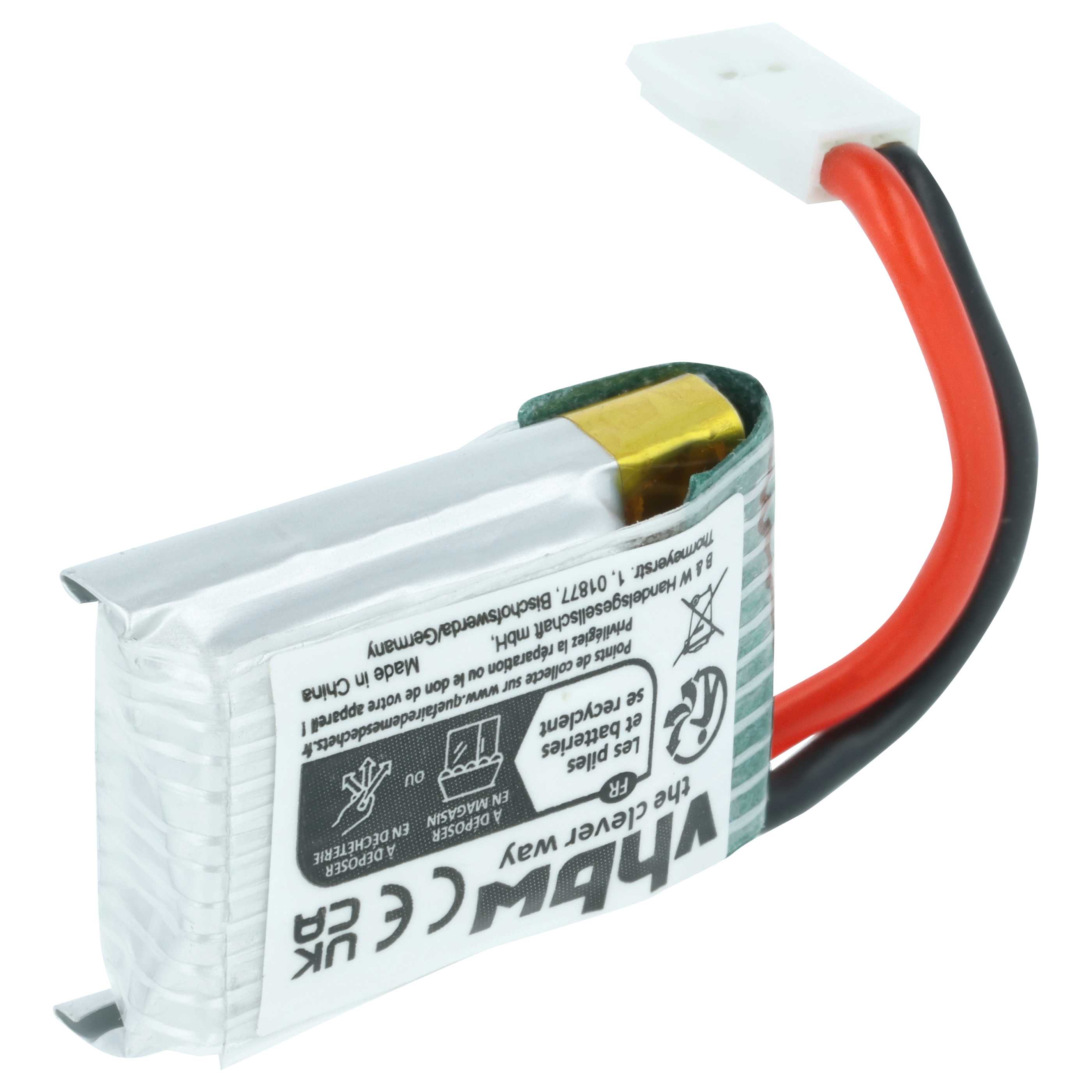 Batterie modèle radio-télécommandé - 180mAh 3,7V Li-ion