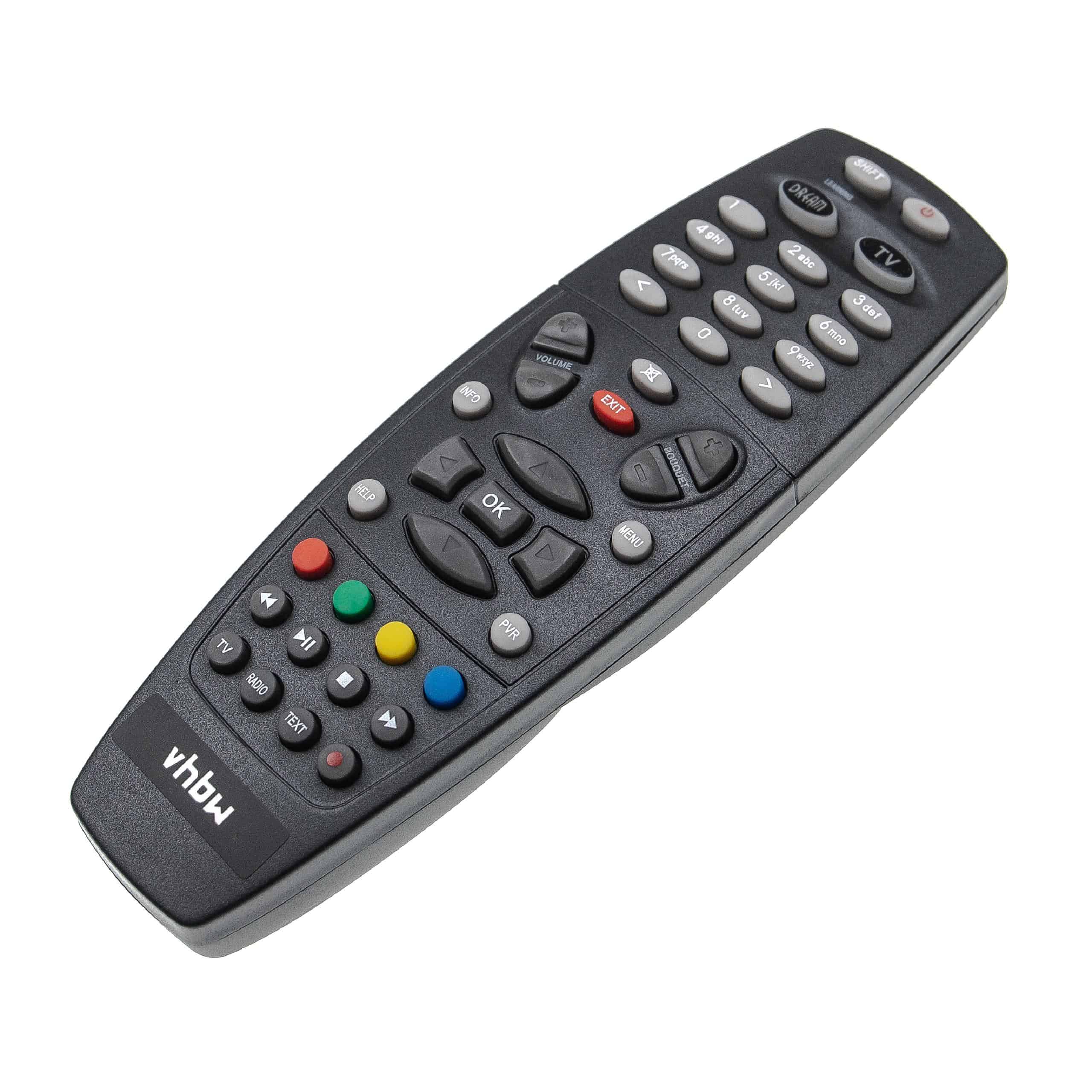 Remote Control replaces Dreambox RC-10 for Dreambox Streaming Box, Internet-TV Box