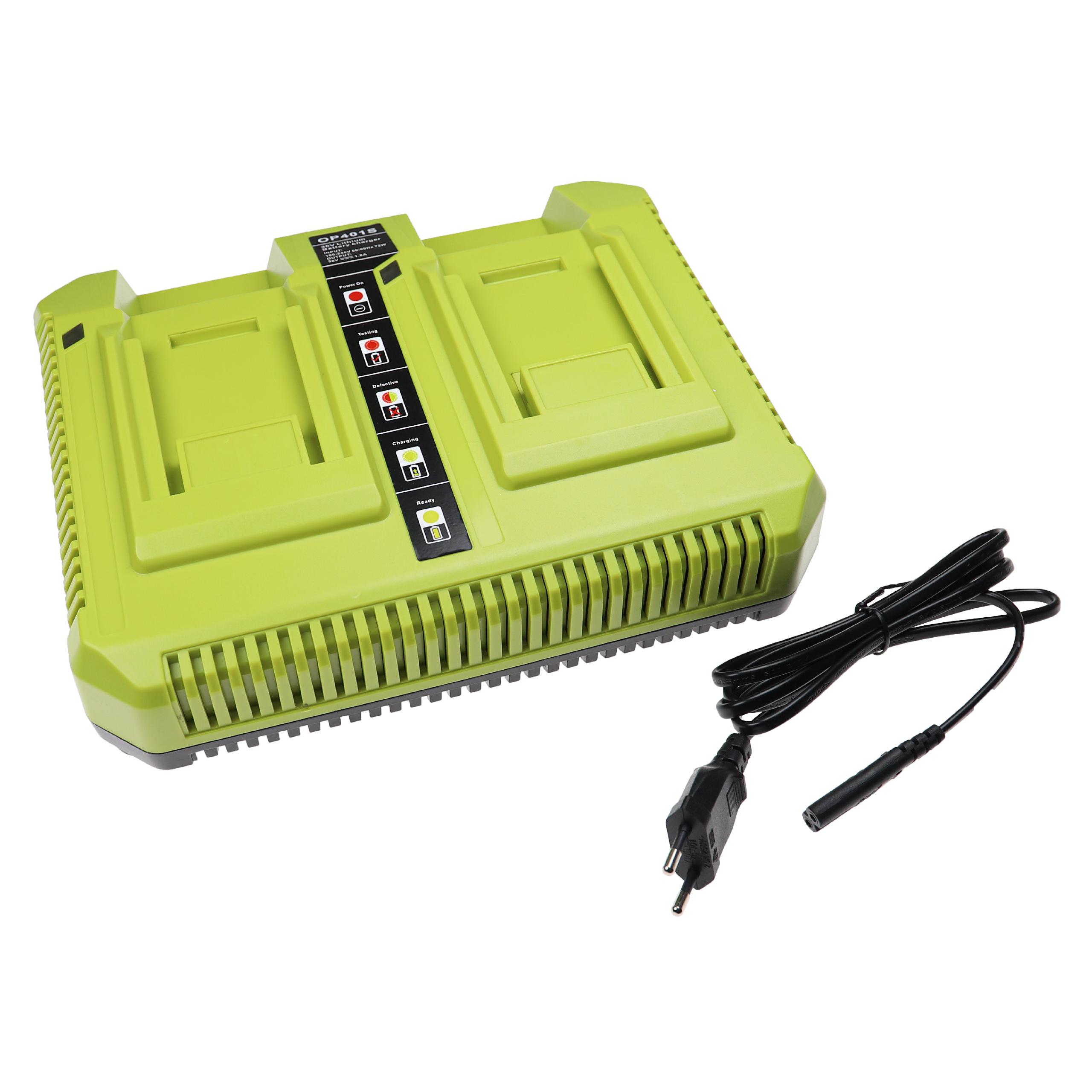 Dual Charger suitable for 40V 14 IN Brushless Chain Saw Ryobi, 40V 14 IN Brushless Chain Saw Power Tool / Lawn