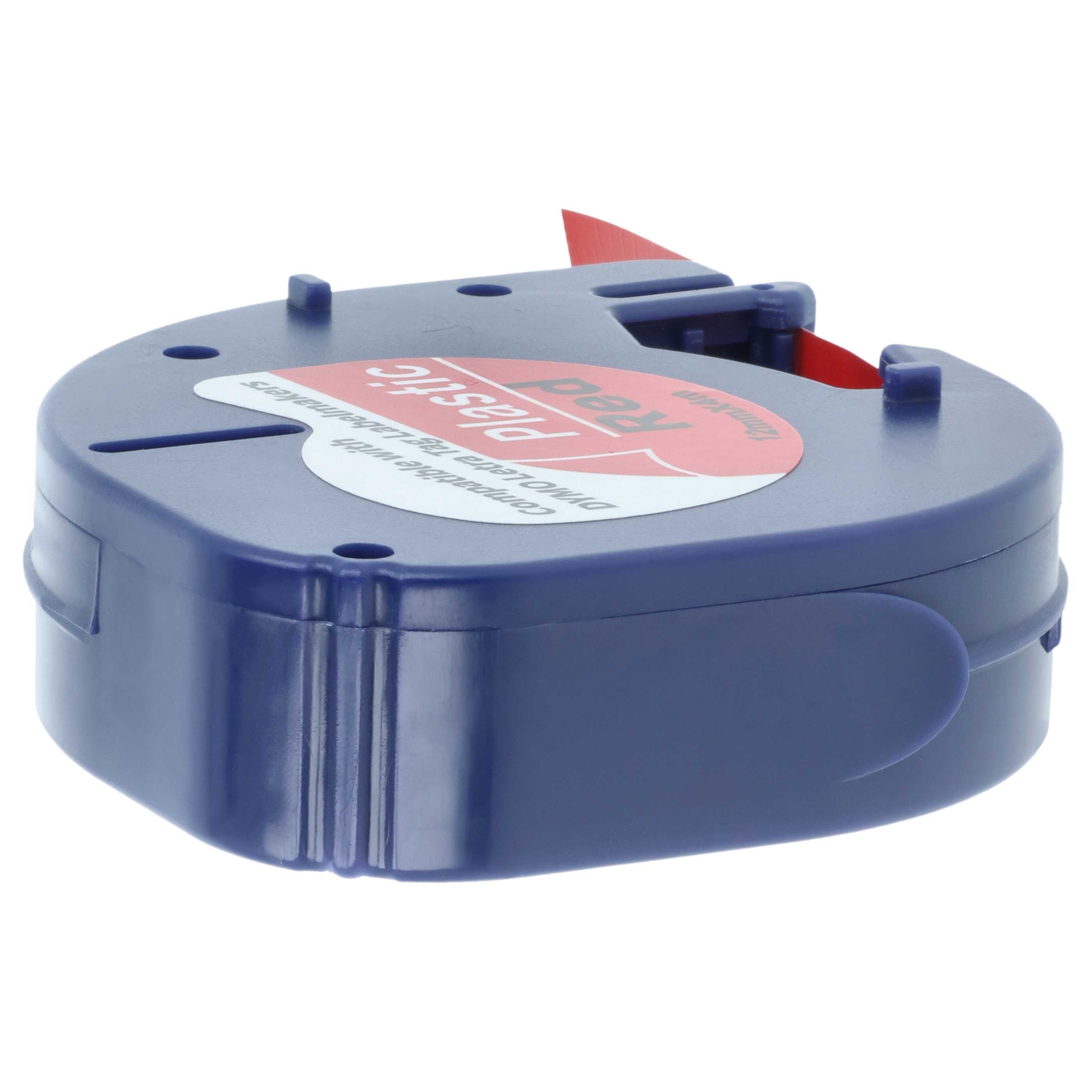 Label Tape replaces Dymo S0721630, 91203 - 12 mm Black to Red