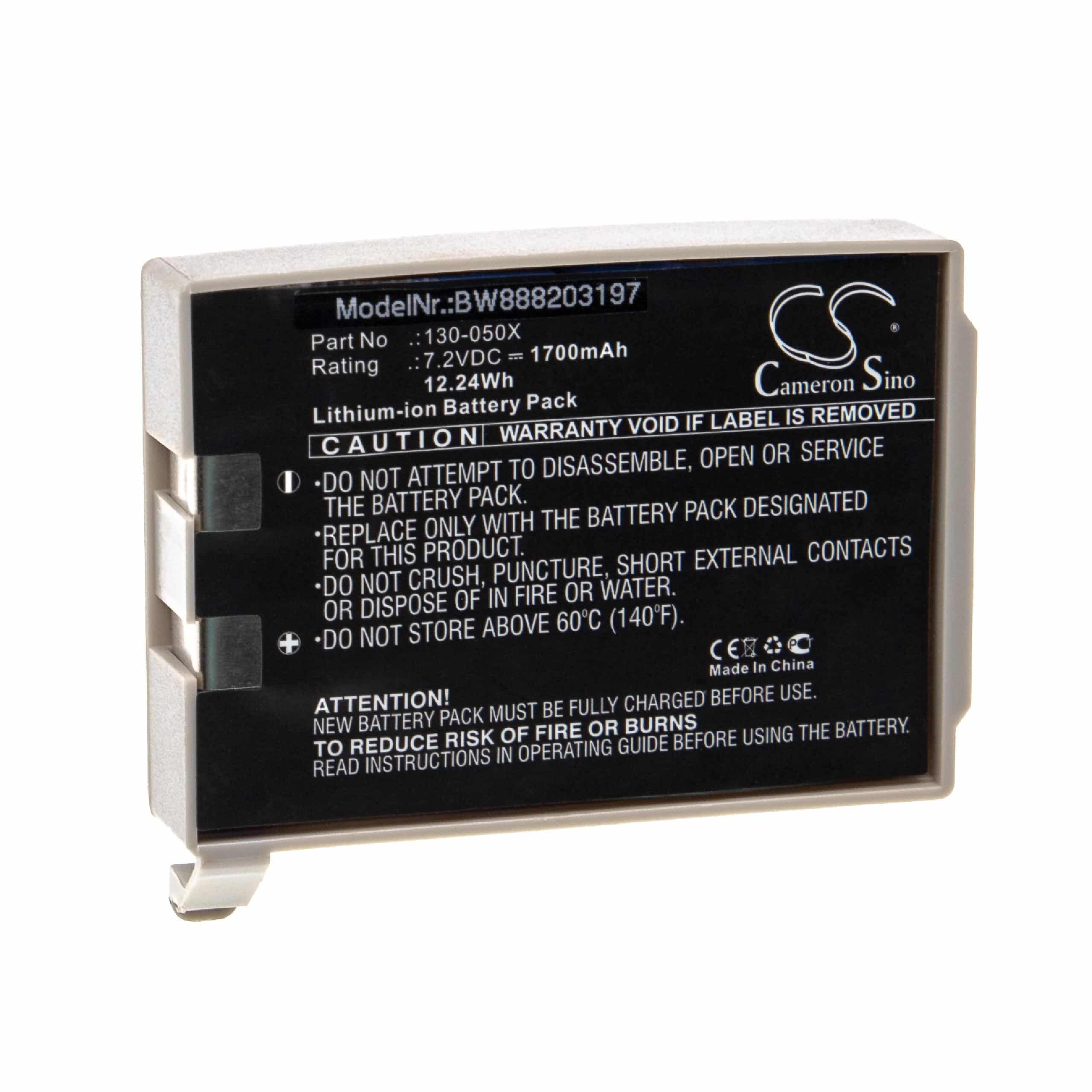 Batteria sostituisce CME 130-050X per strumenti medici CME - 1700mAh 7,2V Li-Ion