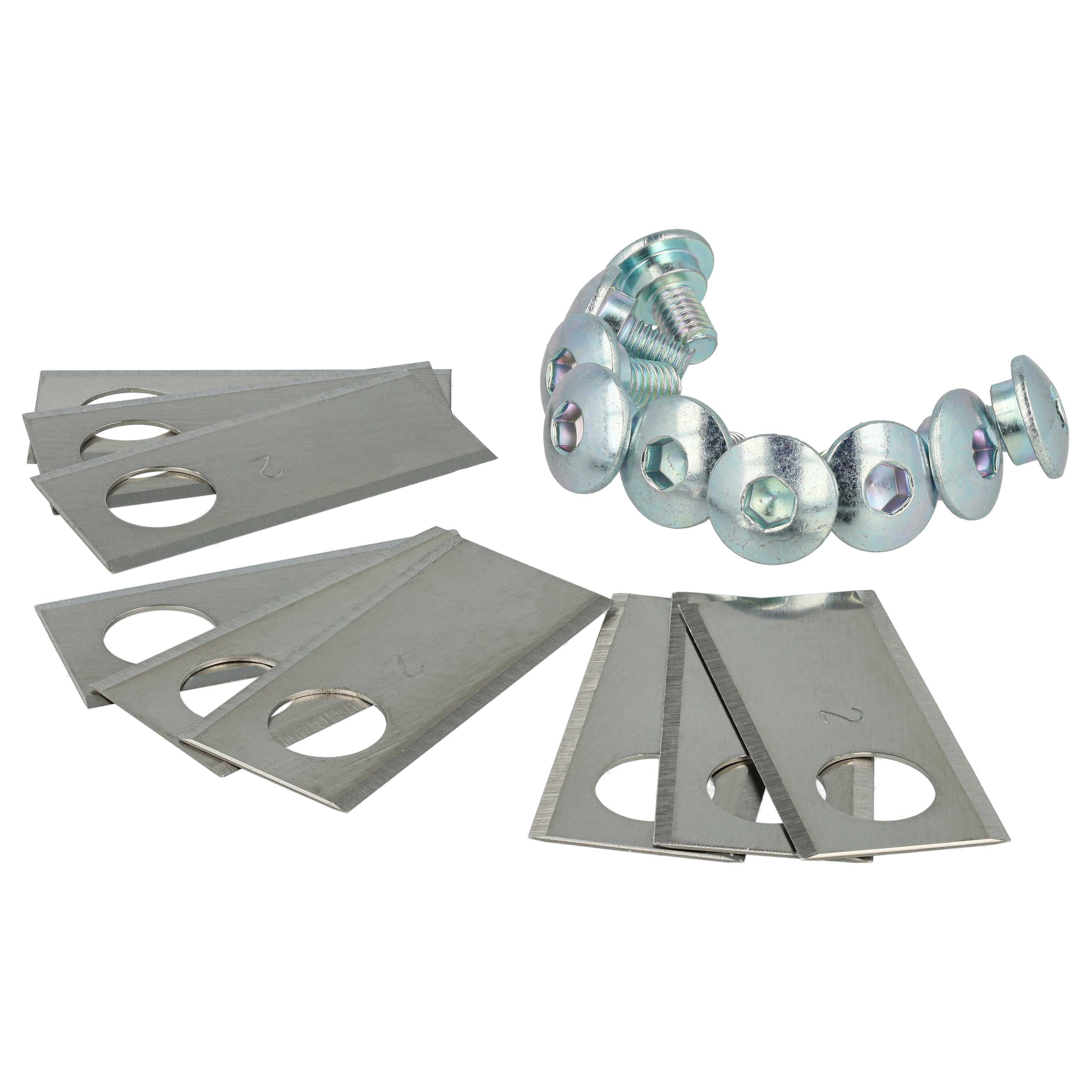 9x Exchange Blade replaces Honda 72515-VP7-C50 Cordless Lawnmower etc.stainless steel, Silver