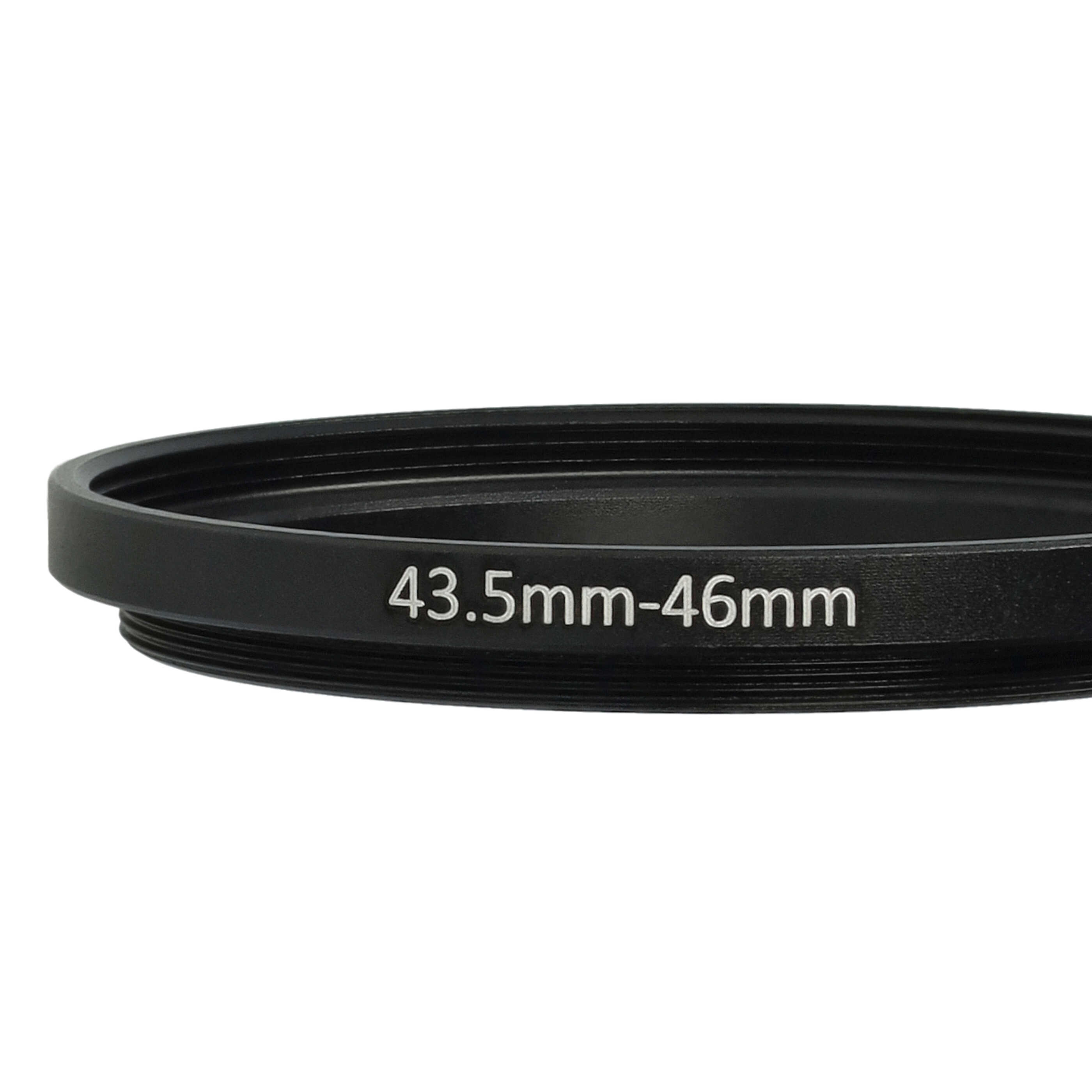 Step-Up-Ring Adapter 43,5 mm auf 46 mm passend für diverse Kamera-Objektive - Filteradapter