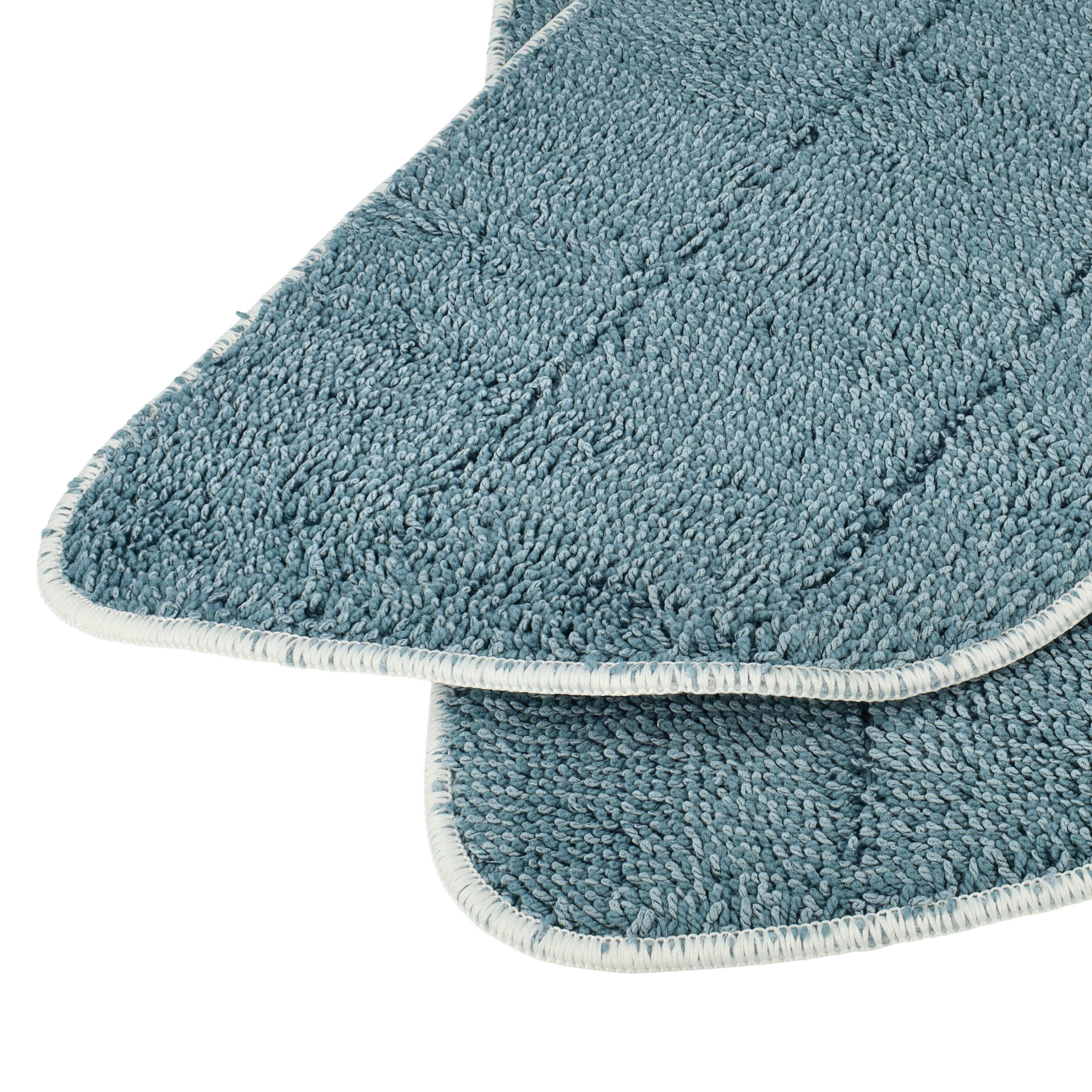2x Cleaning Pad replaces Leifheit 11941 for LeifheitHot Spray Steamer, Steam Mop - Microfibre grey-blue