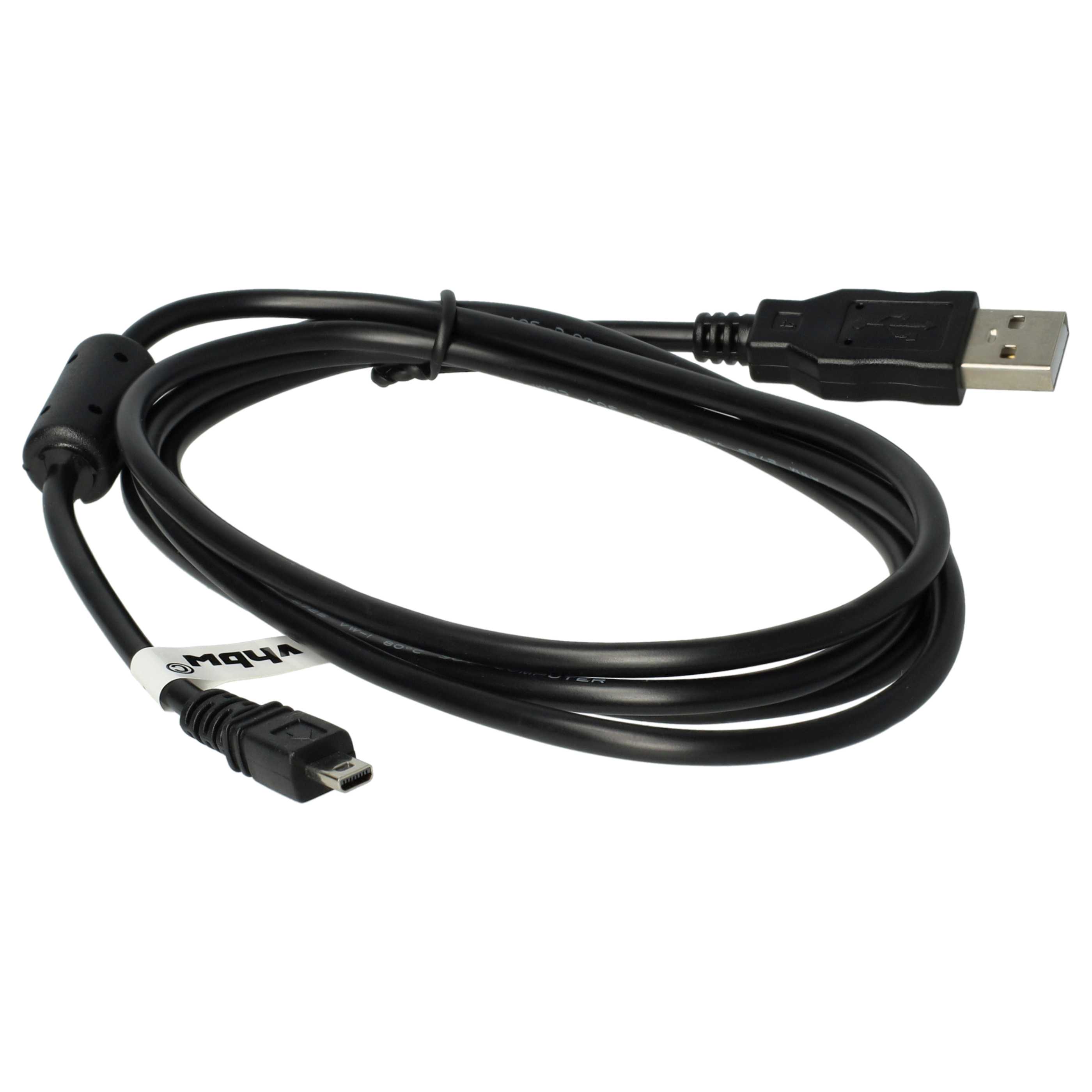 2x USB Data Cable replaces Casio EMC-5U for Fujifilm Camera etc. - 150 cm