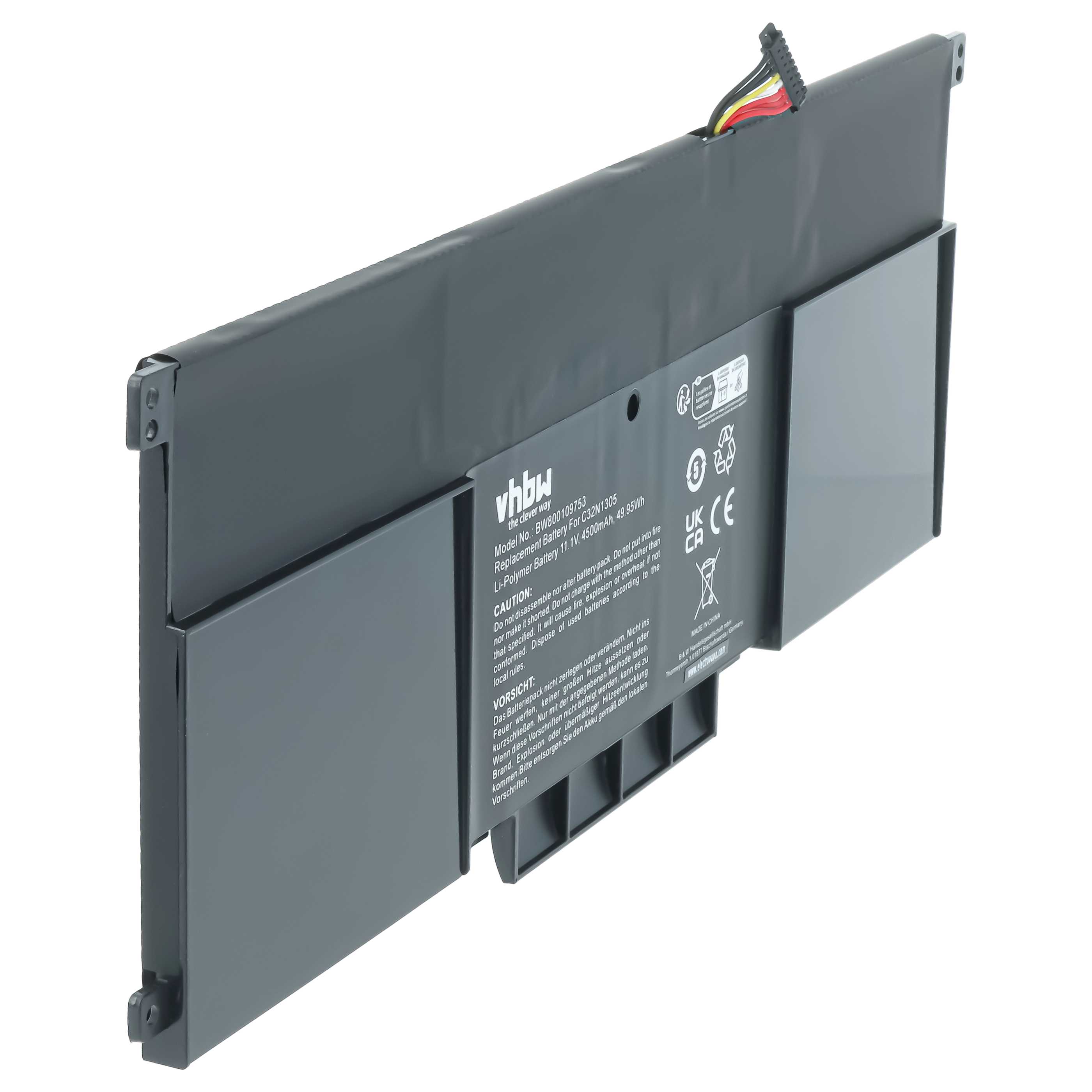 Akumulator do laptopa zamiennik Asus C32N1305, C32N-1305, 0B200-00540000 - 4500 mAh 11,1 V LiPo, czarny