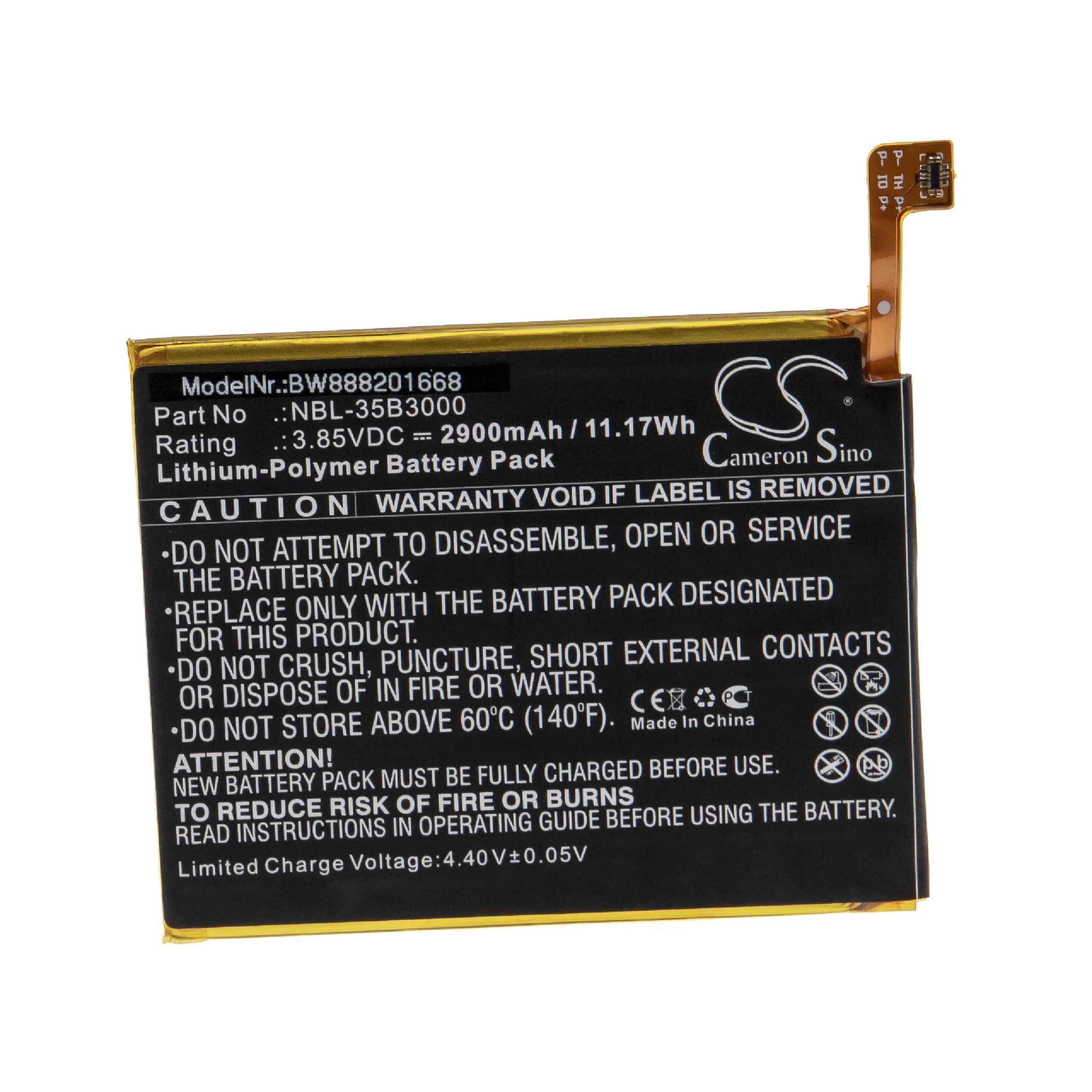 Batteria sostituisce TP-Link / Neffos NBL-35B3000 per cellulare TP-Link / Neffos - 2900mAh 3,85V Li-Poly