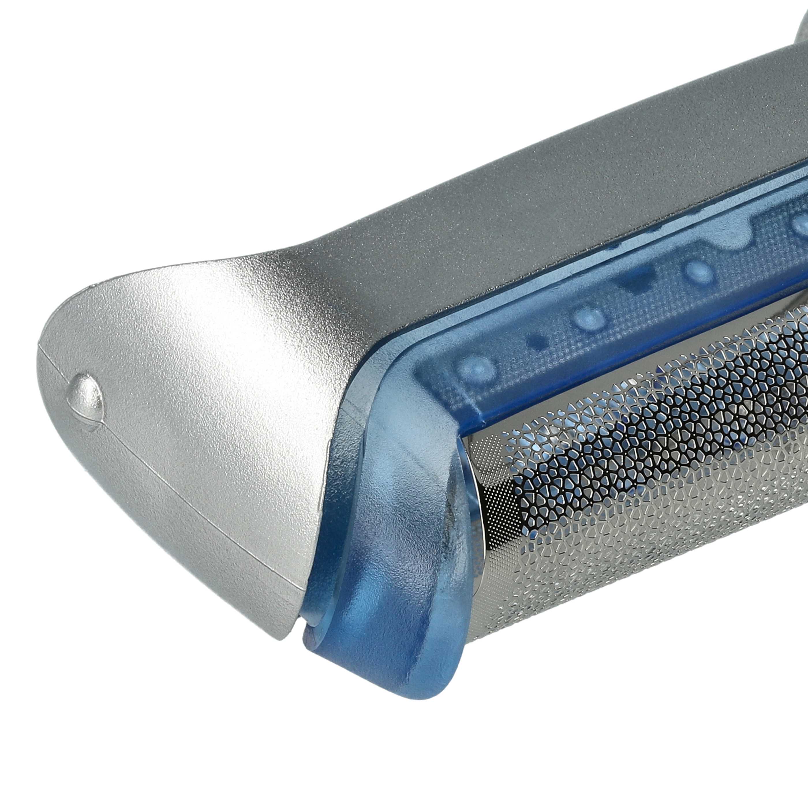 3x Shaver Foil replaces Braun 20S for Razor - incl. Frame, Silver/Blue