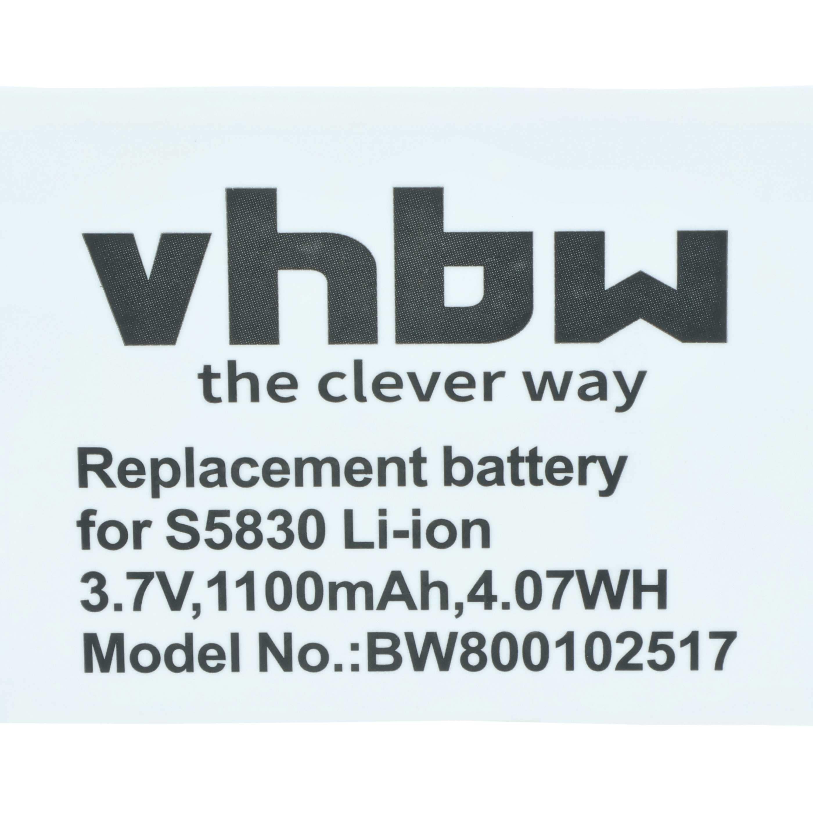 Mobile Phone Battery replaces Samsung EB494358VU - 1100 mAh 3.7 V Li-Ion