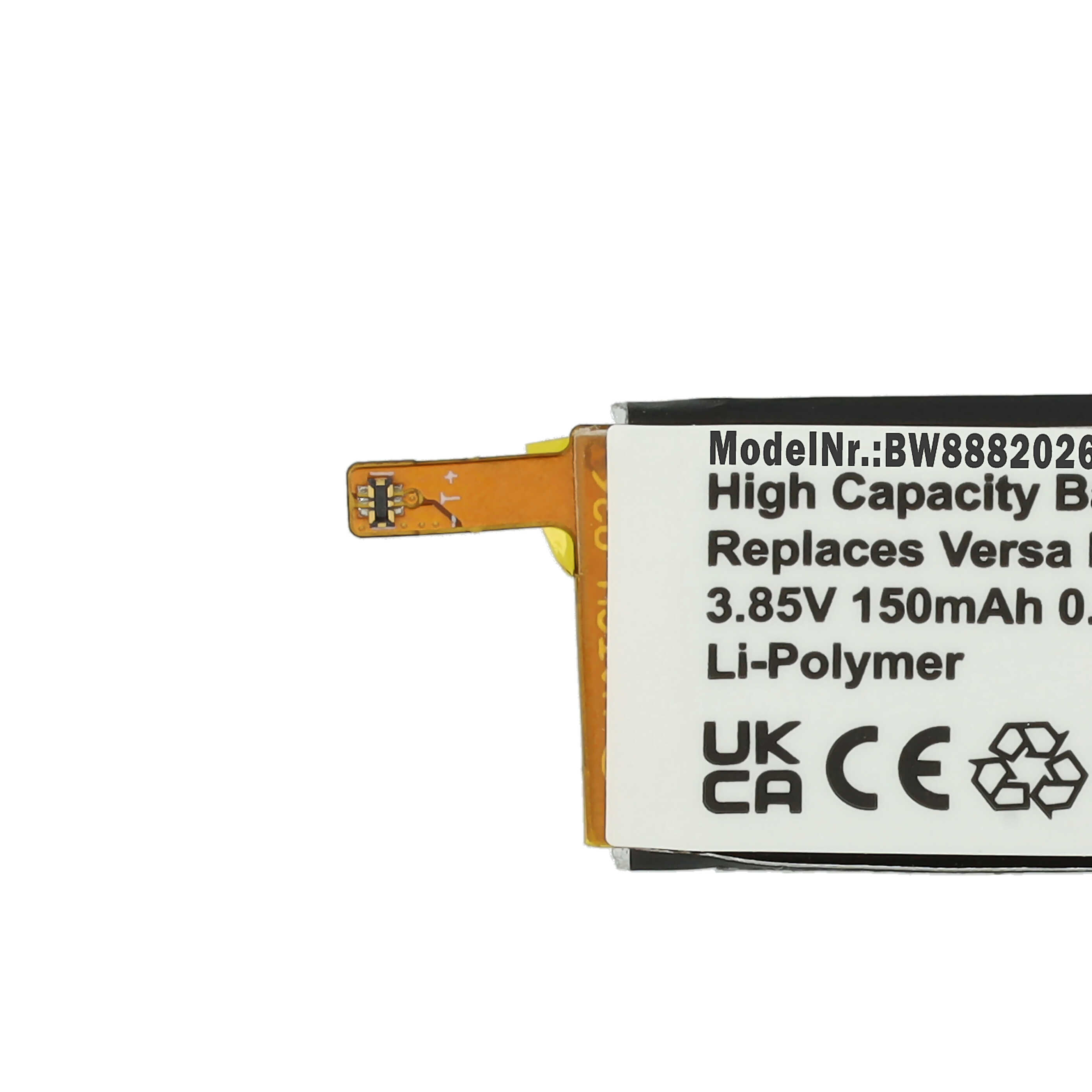 Smartwatch Battery replaces Fitbit R-41021555, 261827 - 150 mAh 3.85 V Li-polymer + Tools
