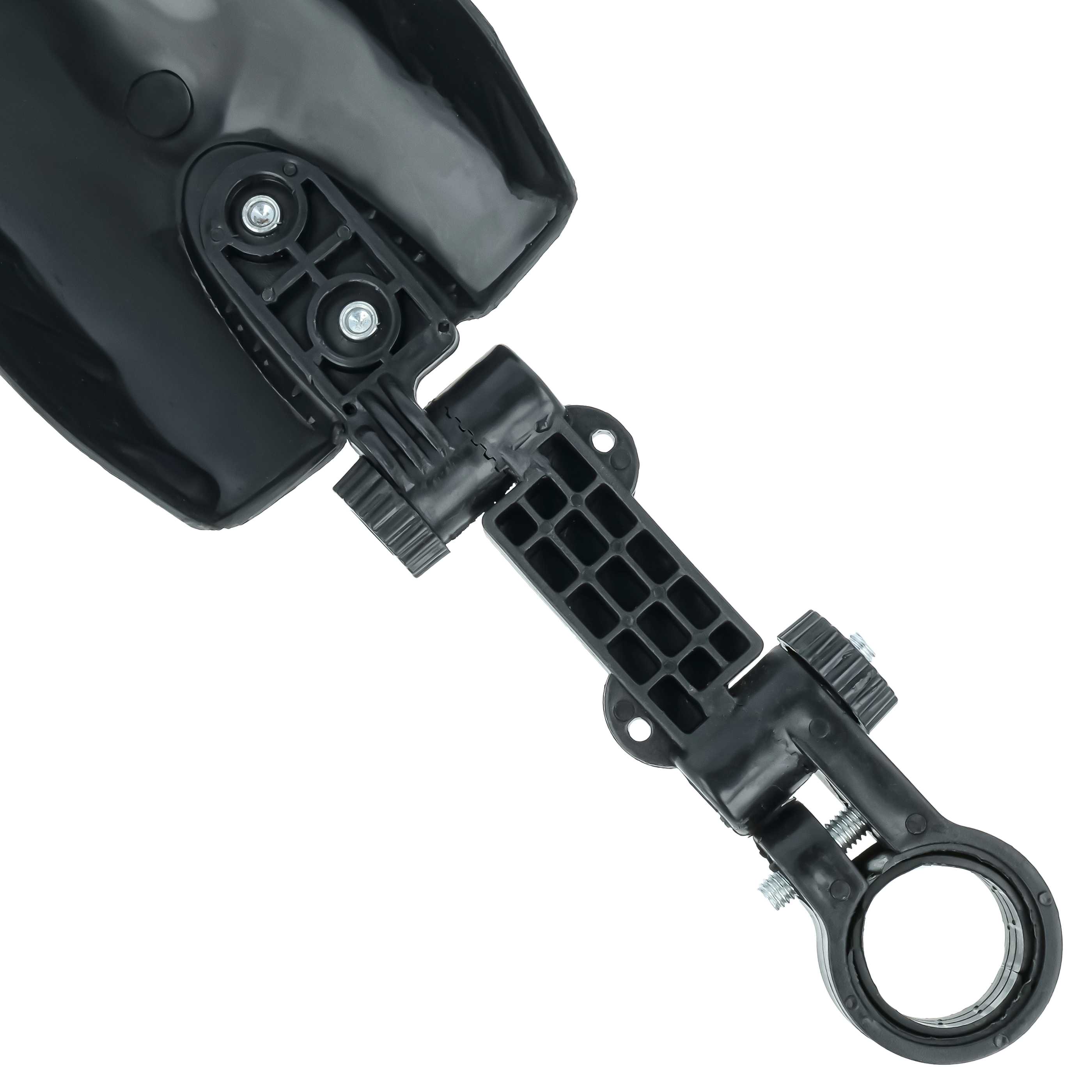2x Parafango per ruota anteriore e ruota posteriore per mountain bike con pneumatici da 24/26 - nero/nero luci