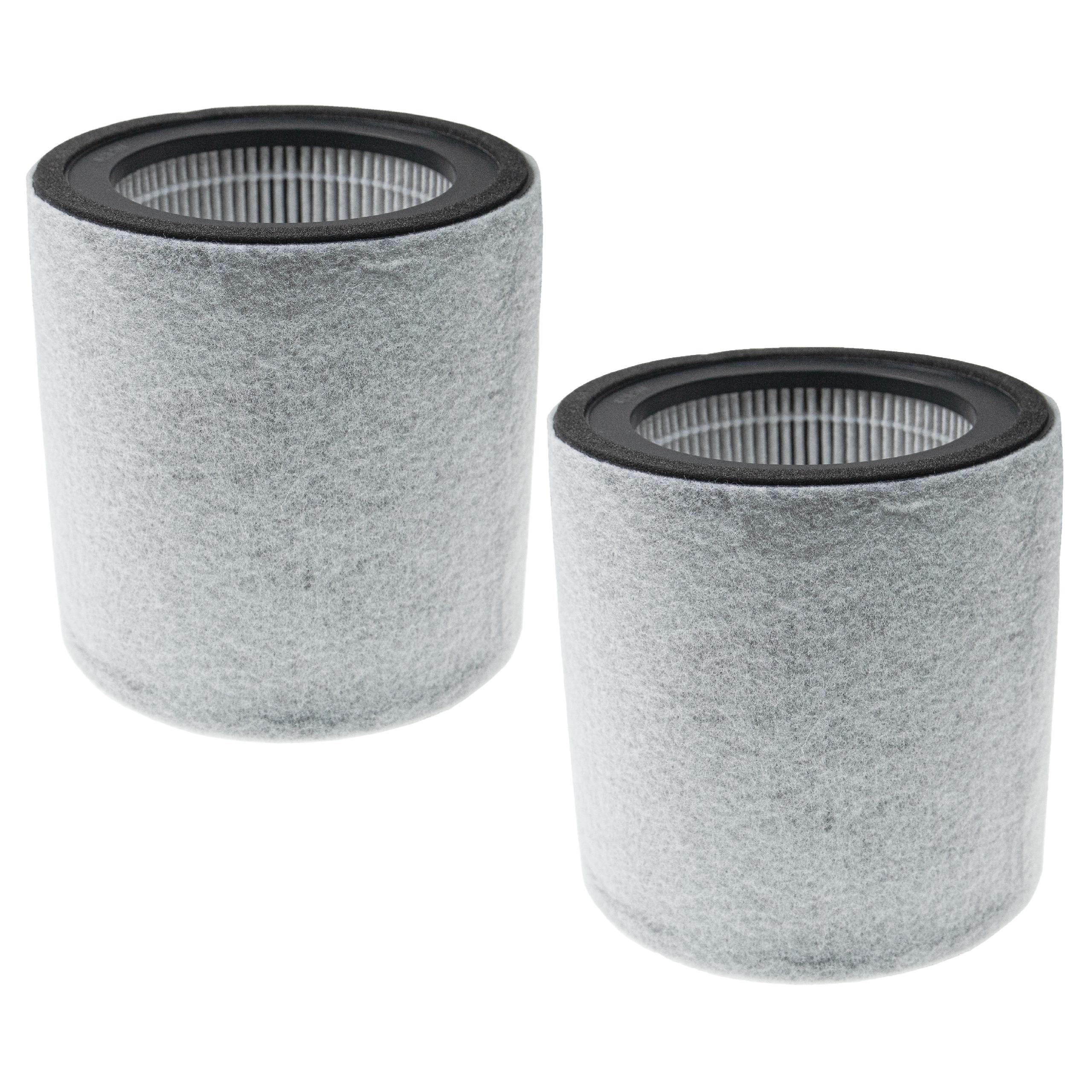 2x HEPA Filter replaces Leifheit / Soehnle 68107, 5028252599863 for Leitz Air Humidifier etc.