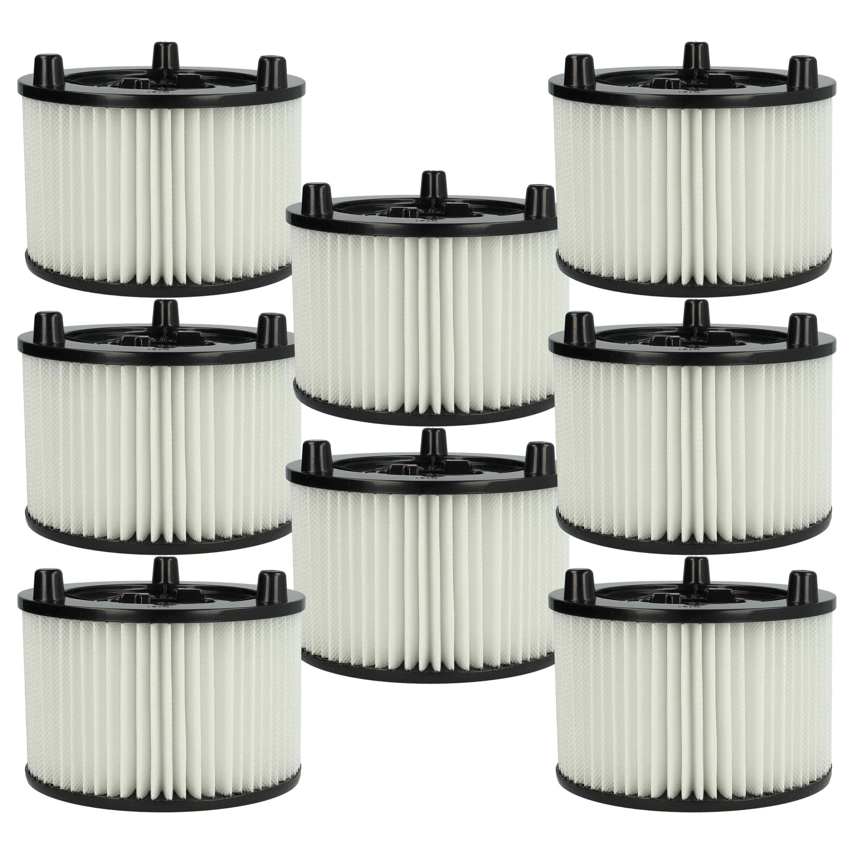 8x Filtercartridge filter replaces Bosch 2609256F35 for Bosch Vacuum Cleaner, white