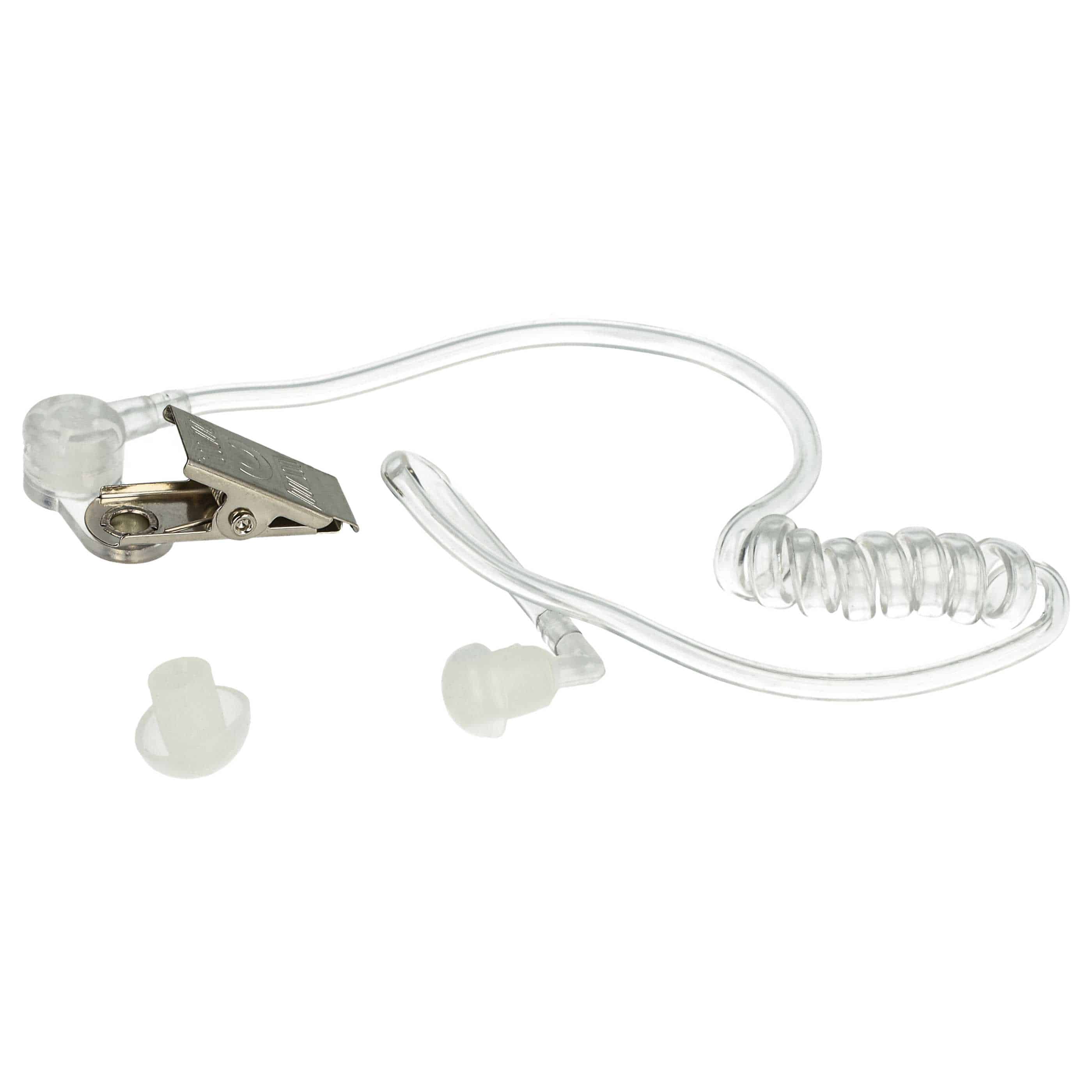 Auriculares para transceptor Kenwood, Baofeng Pro-Talk + botón llamada + clip + tubo acústico transparente