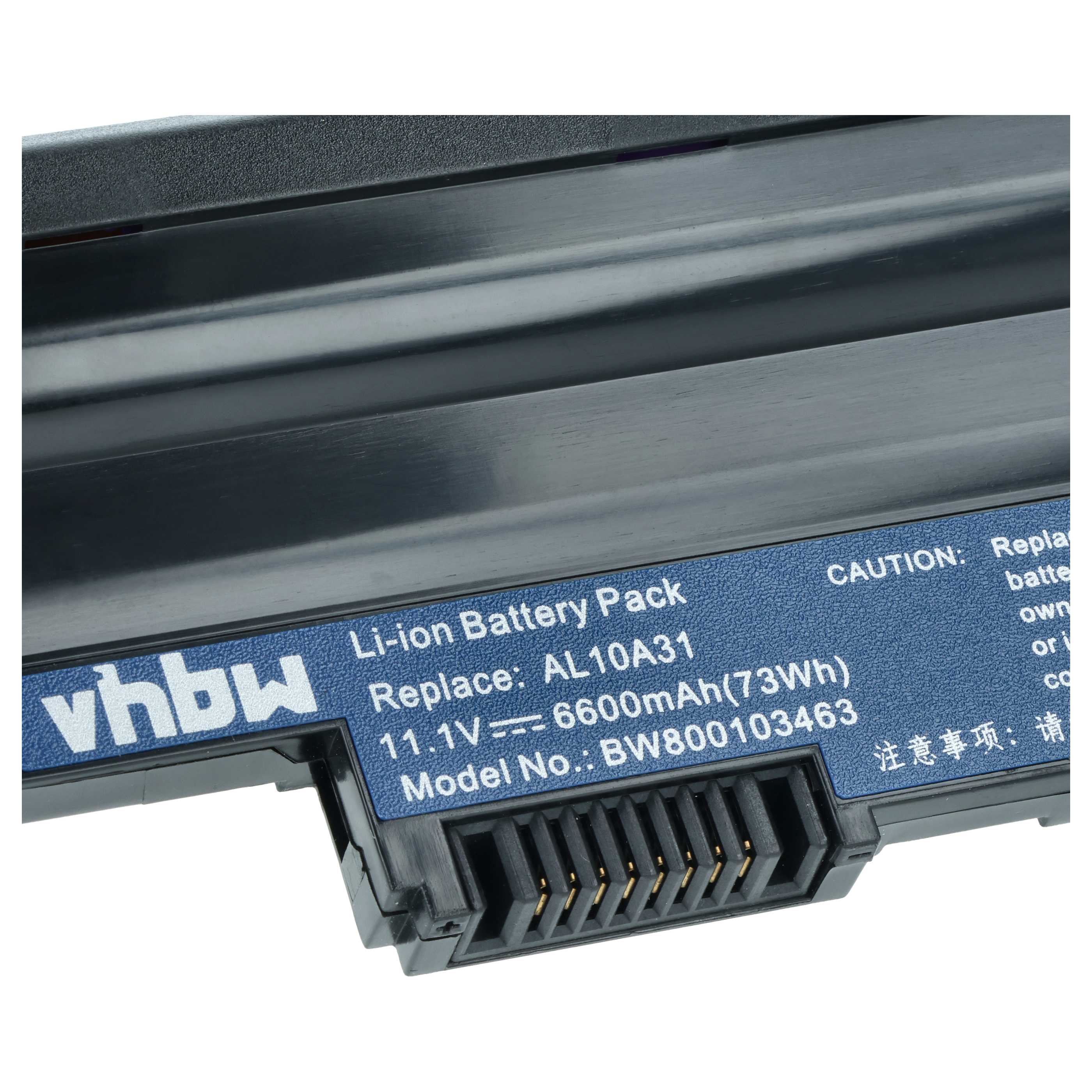 Akumulator do laptopa Acer Aspire One D255, D257, D260, D270 - 6600 mAh 11,1 V Li-Ion, czarny