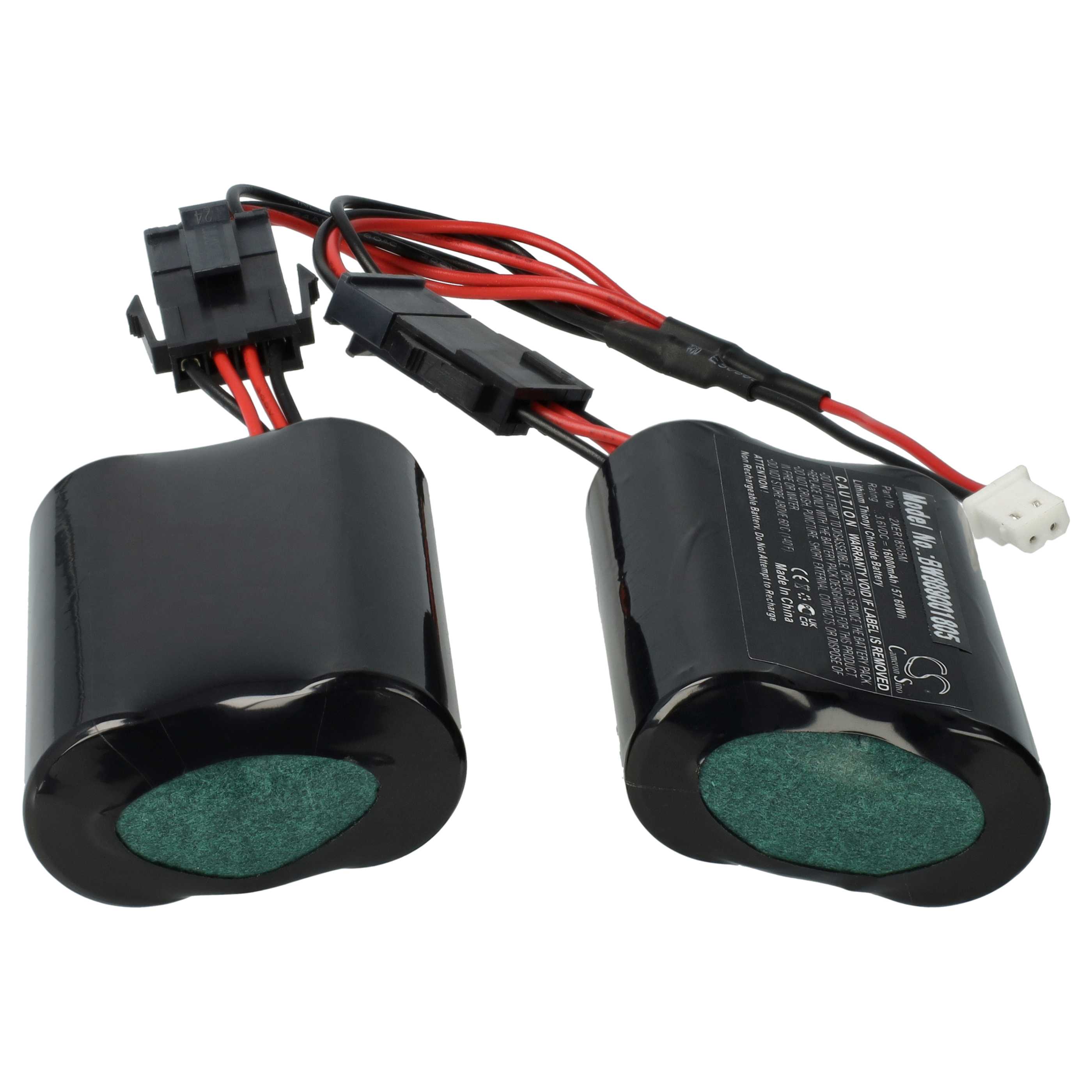 5x Piles remplace Fanso 103-304742 pour centrale d'alarme Tyco - 16000mAh 3,6V Li-SOCl2