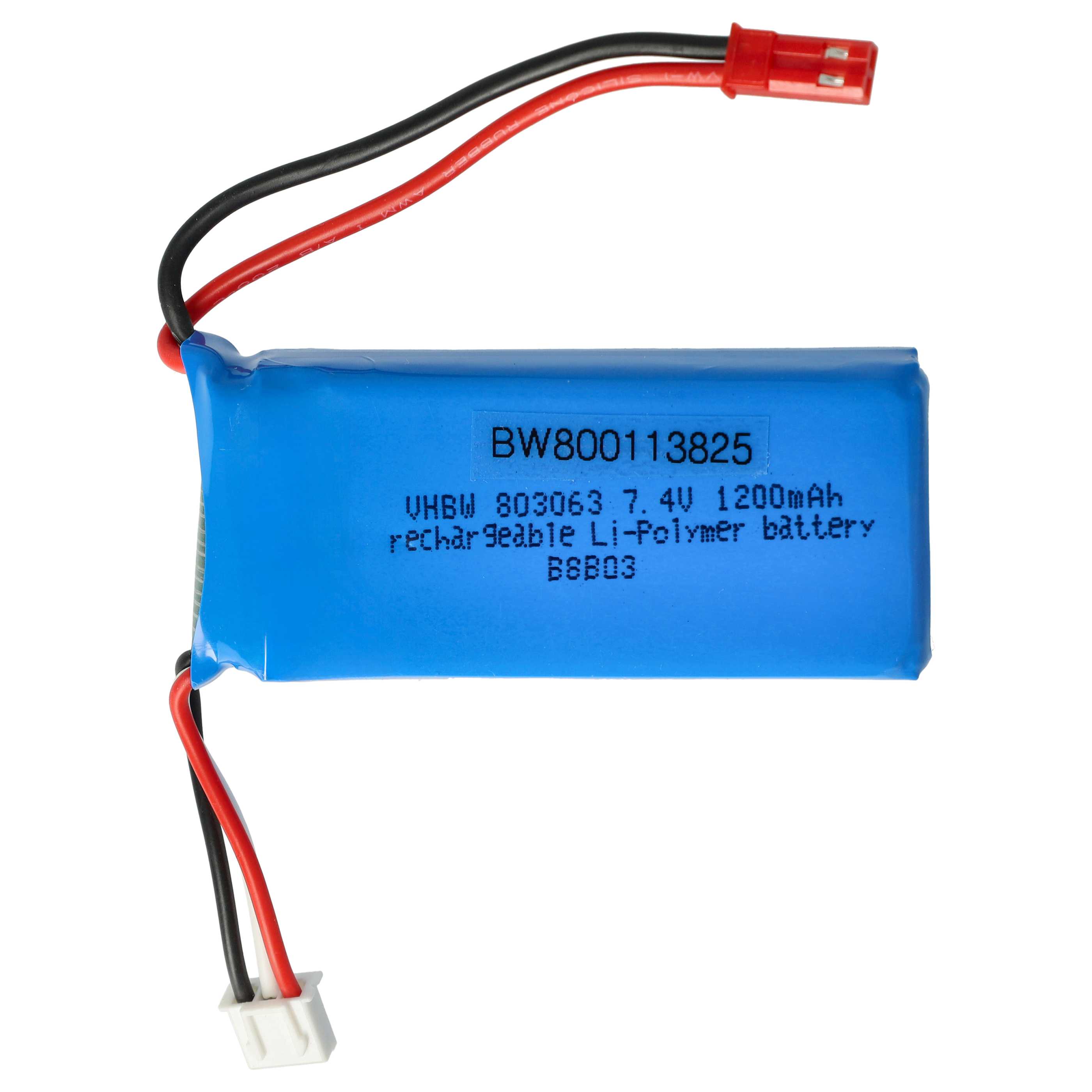Batterie pour drone Wltoys, YiZhan / JJRC, MJX X6 Tarantula- 1200mAh 7,4V Li-ion