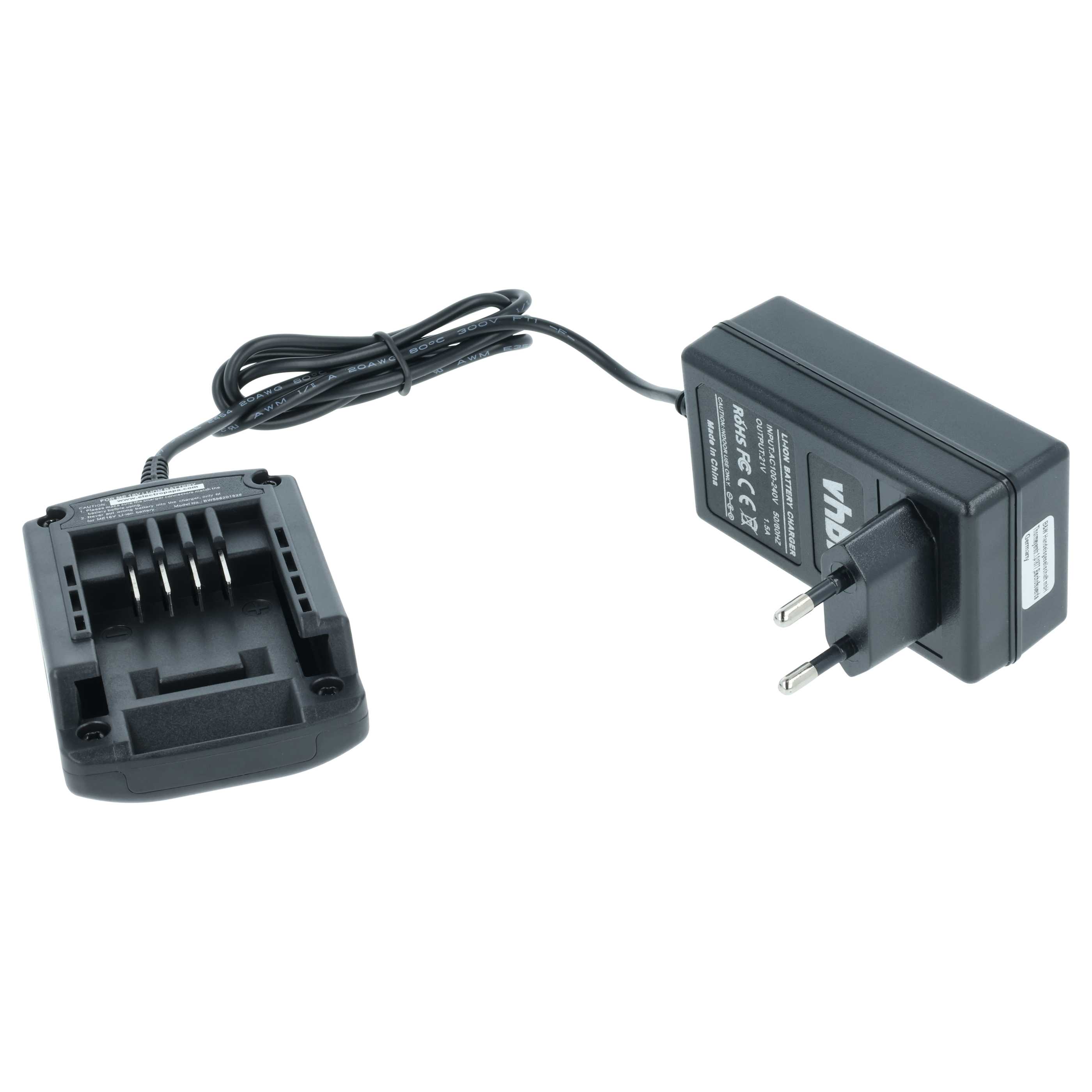 Caricabatterie sostituisce Worx WA3880, WA3765, WA3869, WA3760 per batterie utensile DeltaFox - Li-Ion, 1,5A