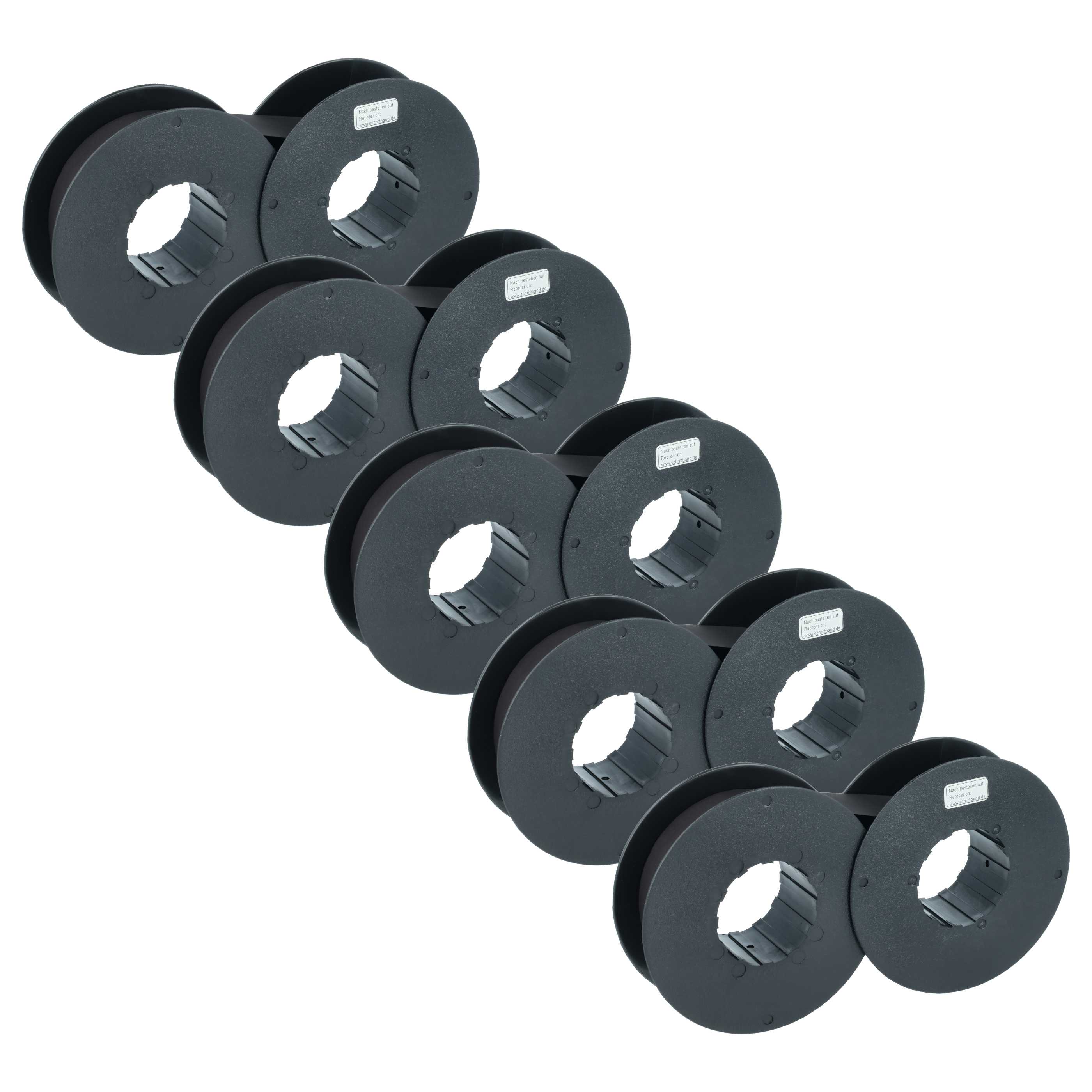5x Ink Ribbon replaces IBM 186c1, 001040990 for Dot Matrix, Receipt Printer - Black