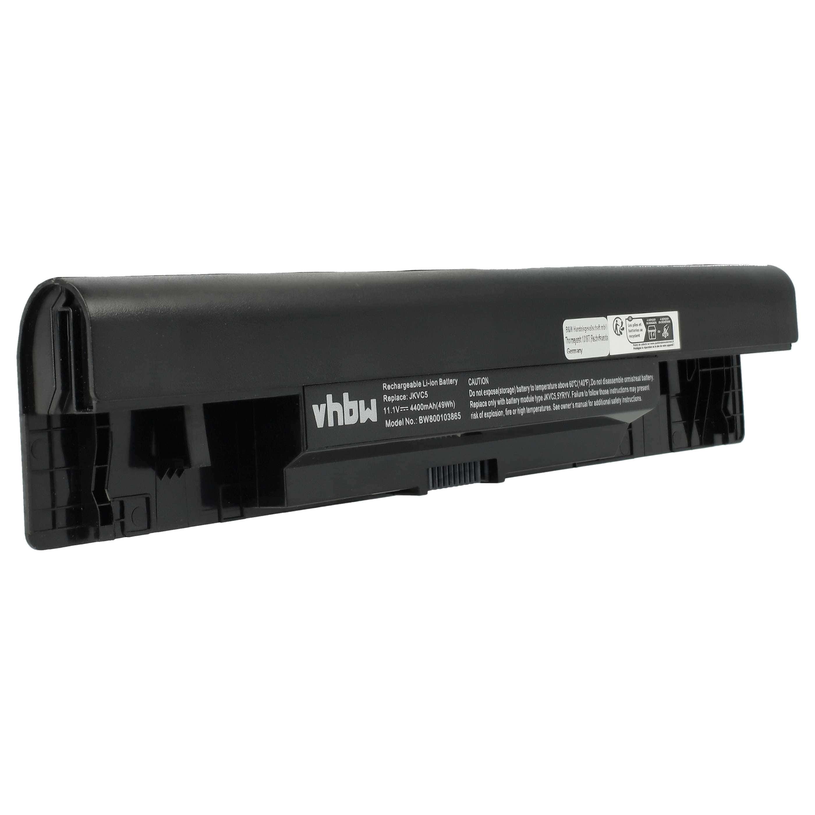 Akumulator do laptopa zamiennik Dell 0FH4HR, 05Y4YV, 0X0WDN, 0NKDWN, 312-1021 - 4400 mAh 11,1 V Li-Ion, czarny