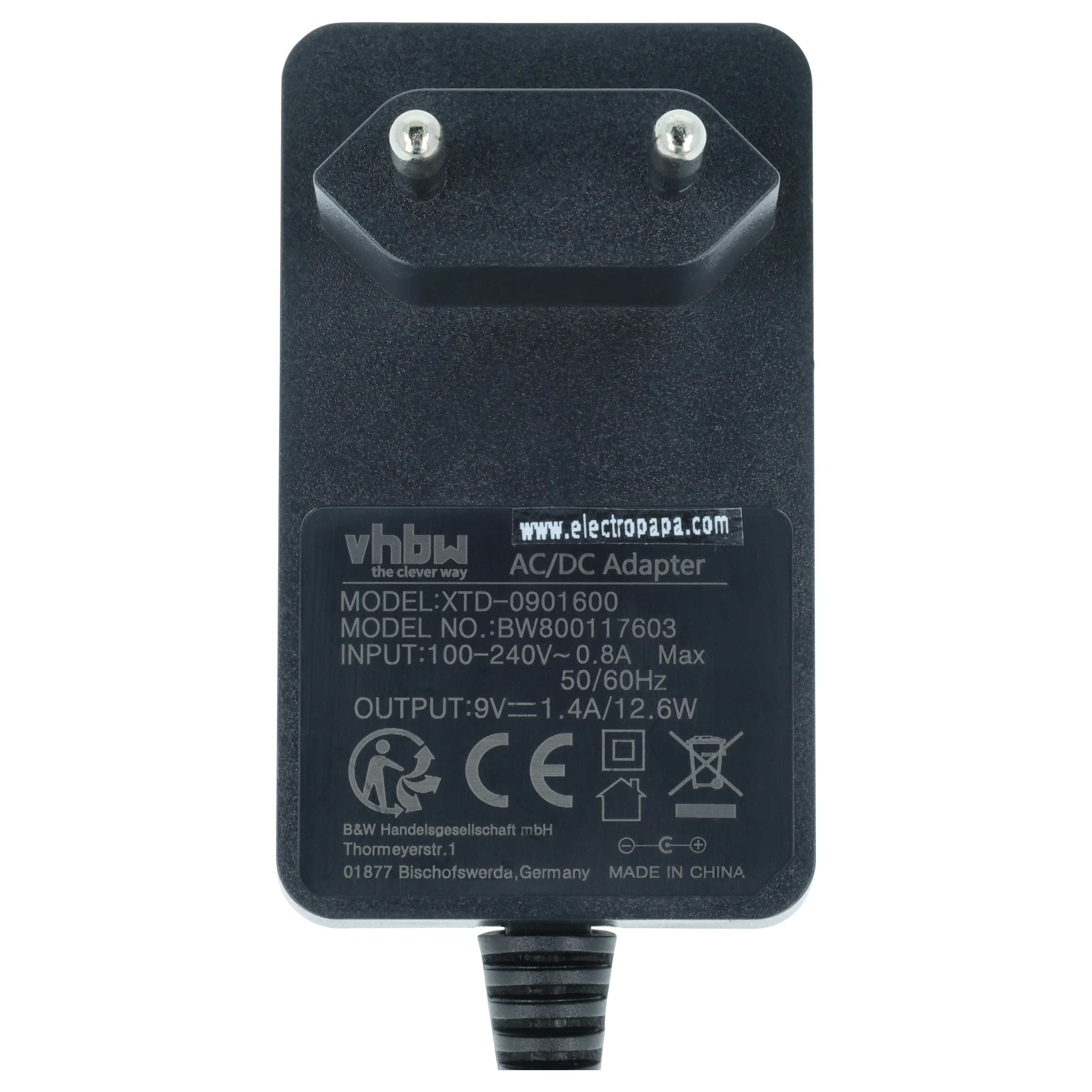 Mains Power Adapter replaces Compex 683010 for Compex Muscle Stimulator, Electro-Stimulator - 8.6 cm
