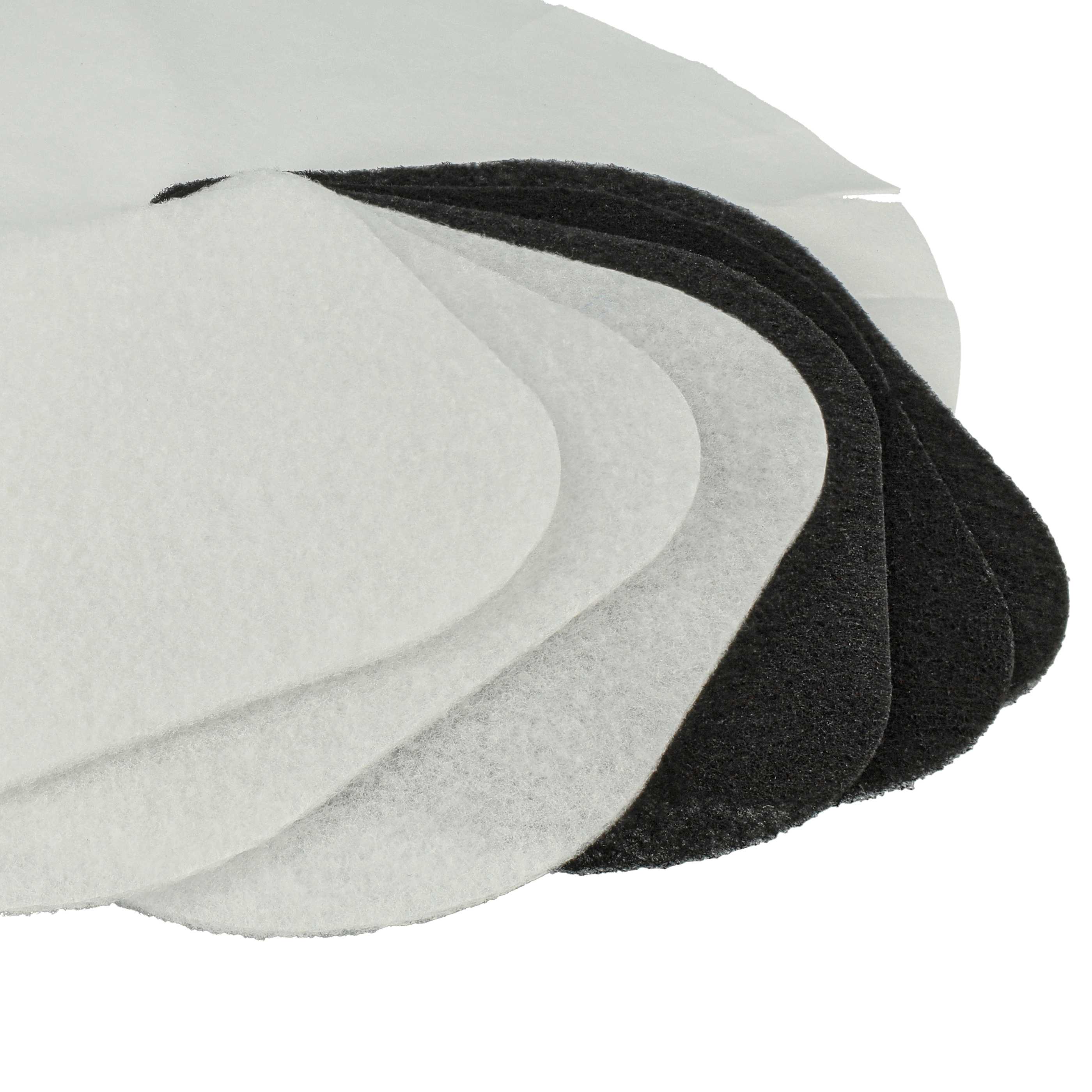 12x Papierfilter, 6x Fettdunstfilter, 6x Aktivkohlefilter als Ersatz für De Longhi 5525101500 Fritteuse