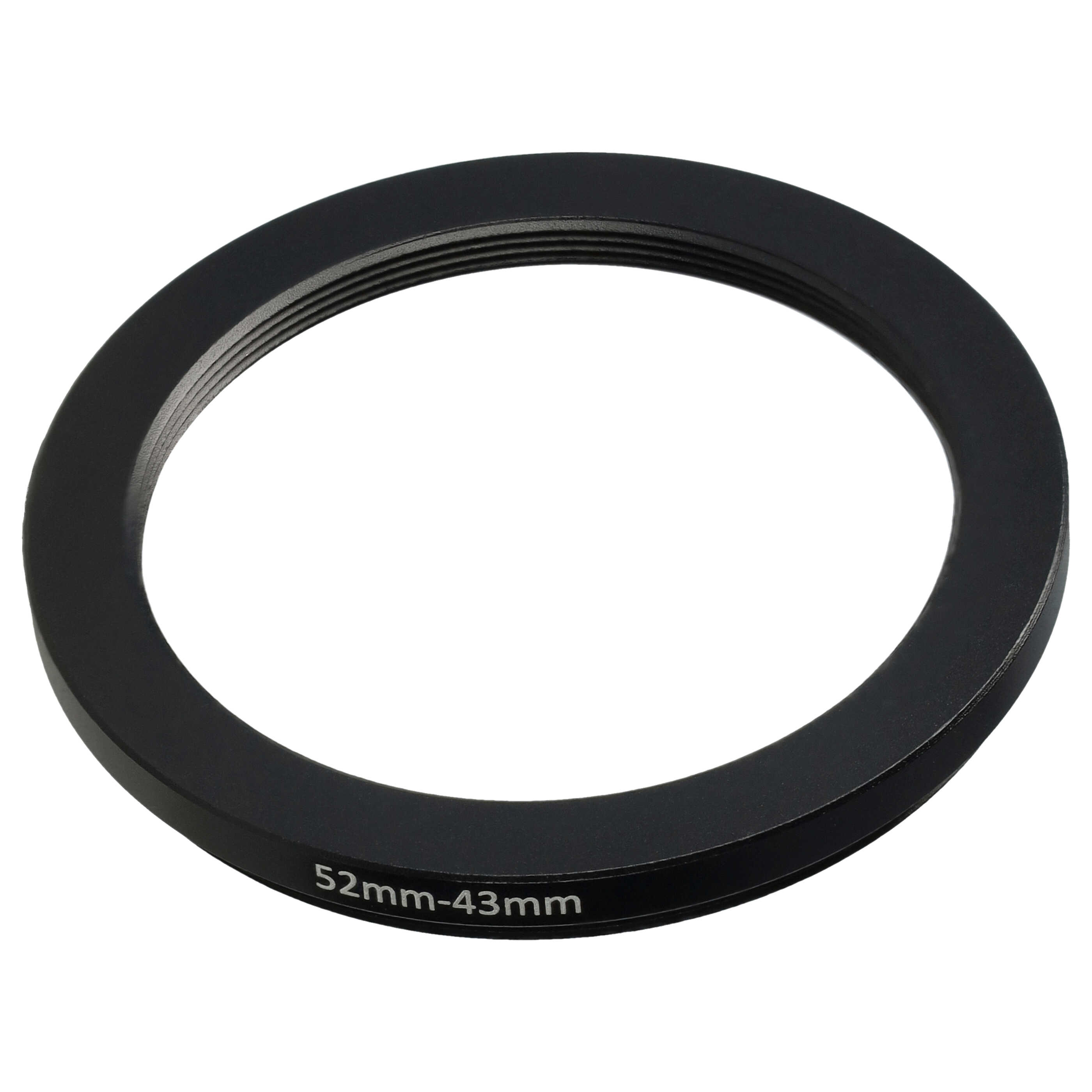 Step-Down Ring Adapter from 52 mm to 43 mm for various Camera Lenses