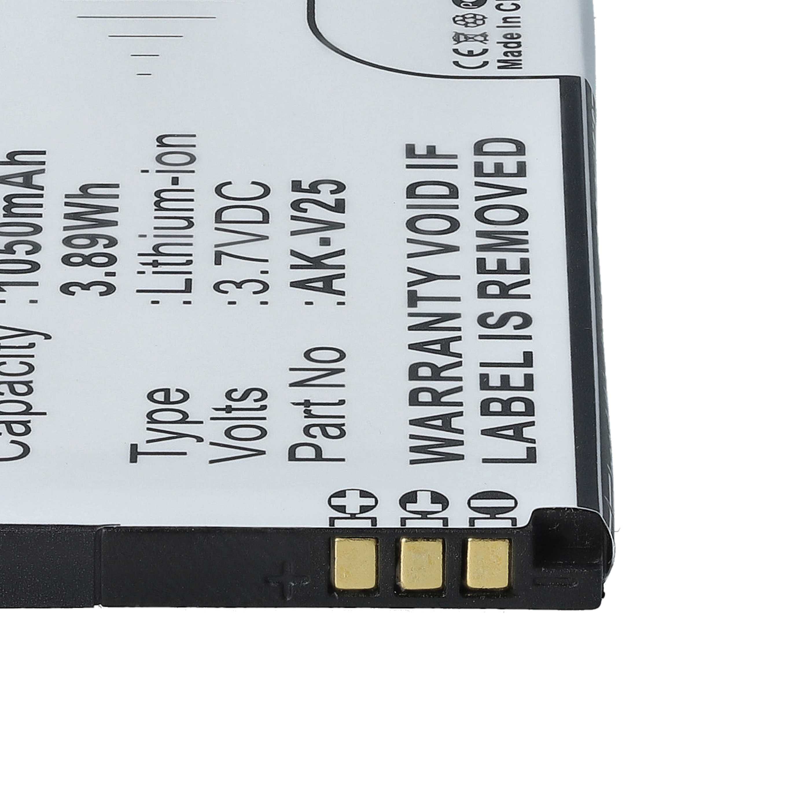 Vhbw Batteria Di Ricambio Per Emporia AK-V188 - Li-Ion 1100mAh, 3,7V - Ad Alta Capacità Per Smartphone