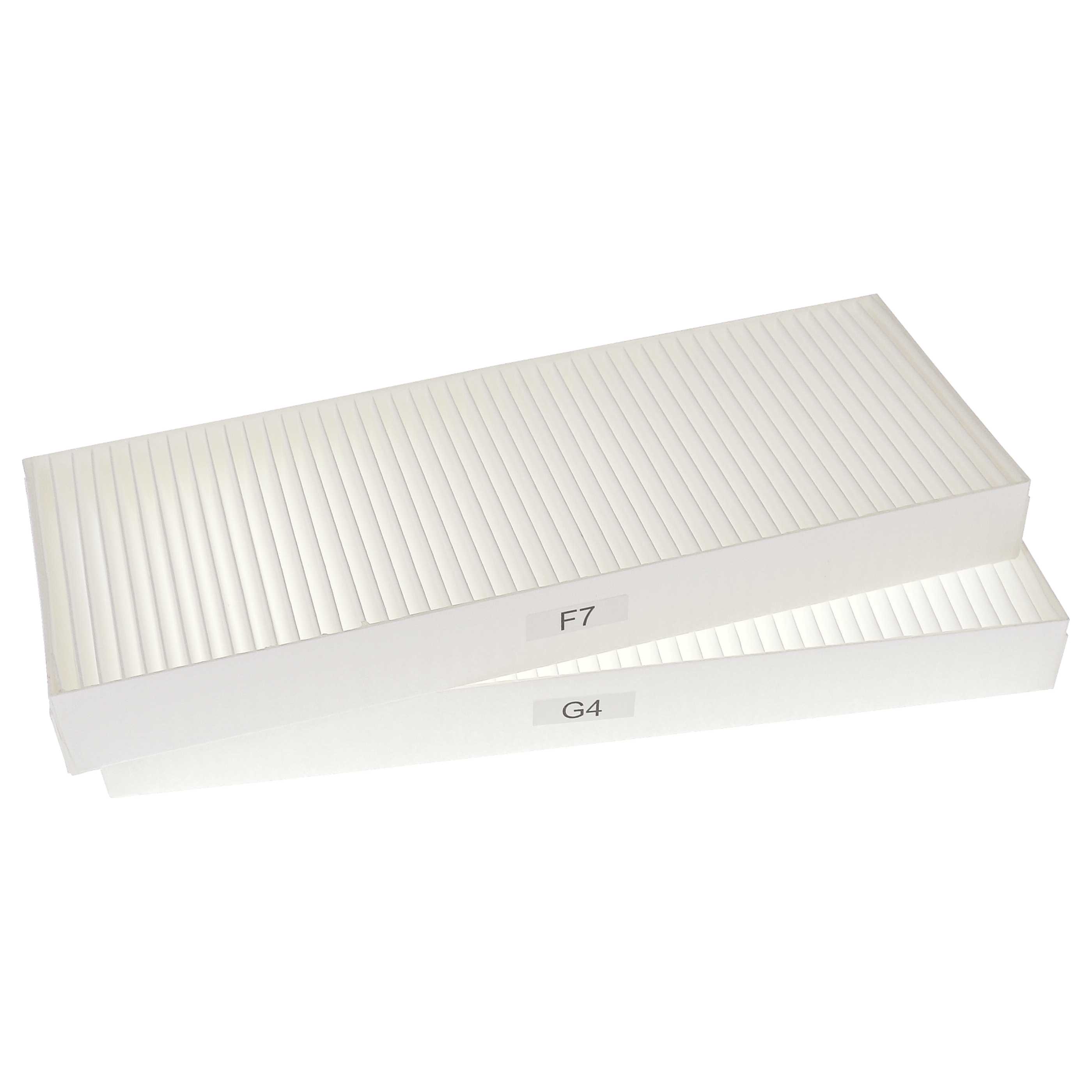8-tlgs. Filterset als Ersatz für Zehnder 527003440 für Zehnder Lüfter - 48 x 18 x 10 cm