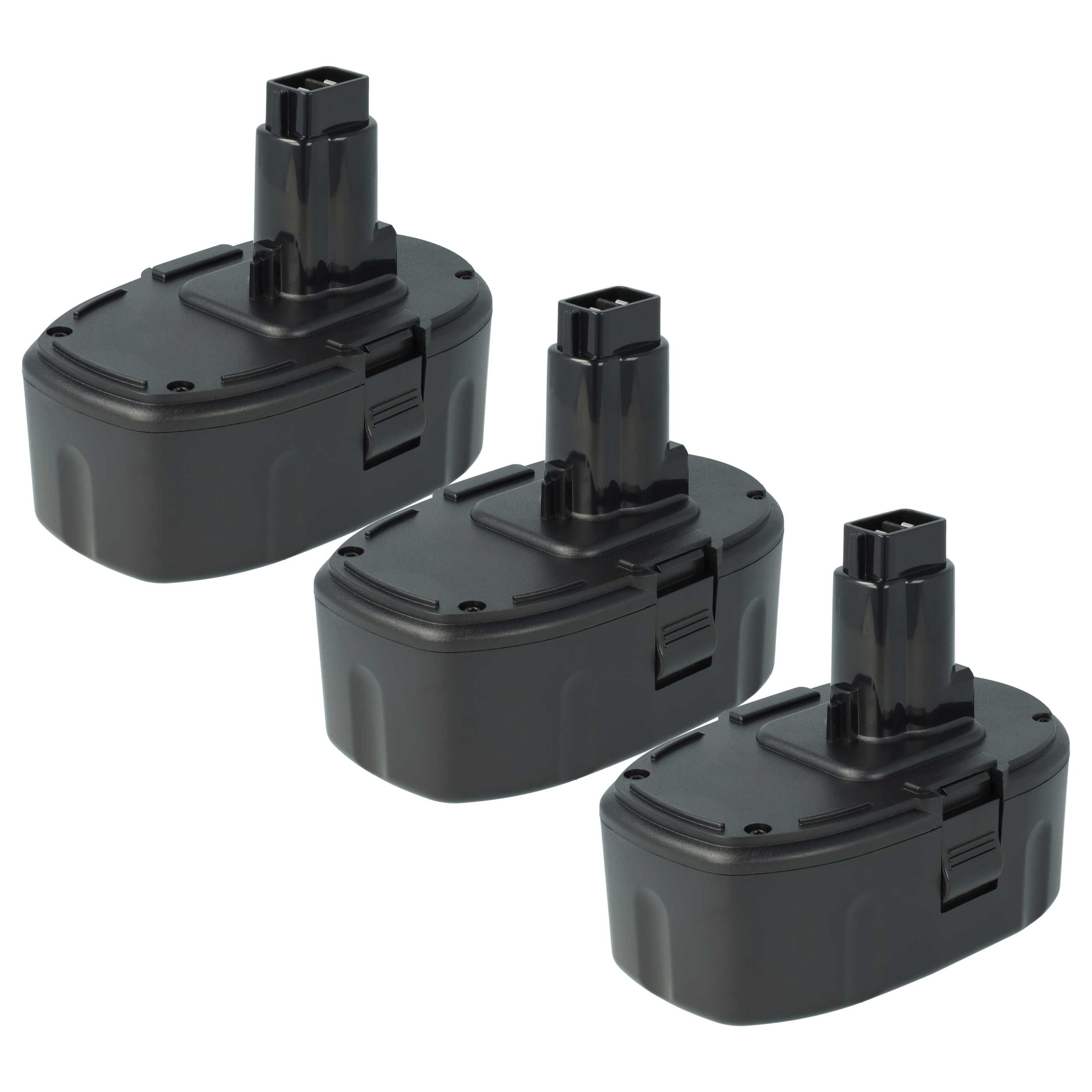 Akku (3x Stück) 18V als Ersatz für Dewalt DE9098, DE9039, DC9096, DC9099, DE9503, DE9096, DE9095 - 3Ah, Li-Ion
