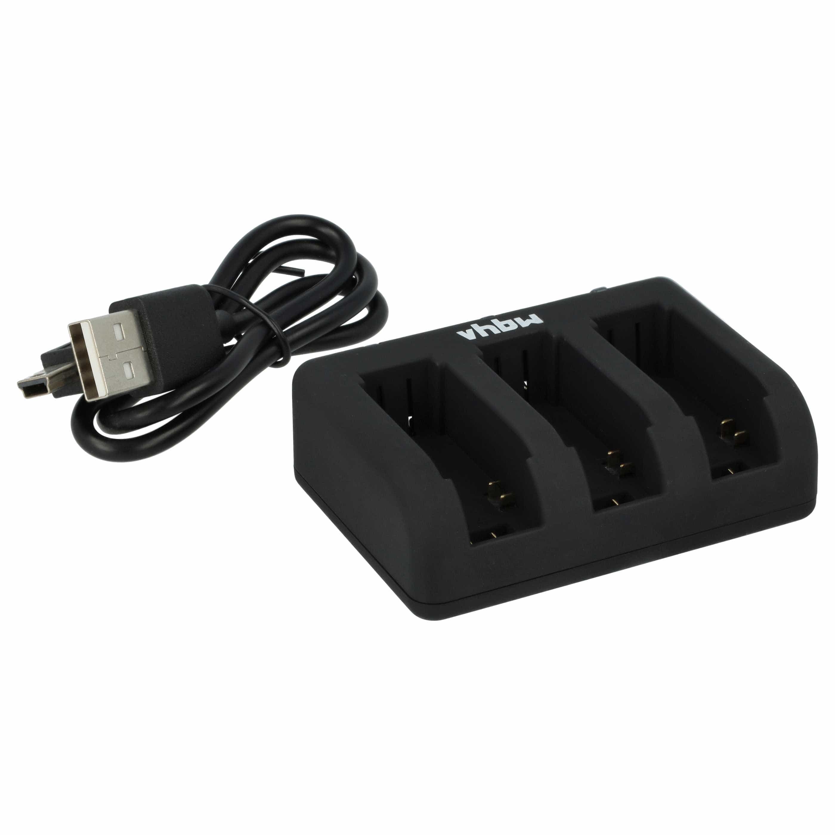 Battery Charger Micro-USB + Cable Micro-USB suitable for GoPro HD Hero 4 Black Edition, 4 Silver Edition, 4 +