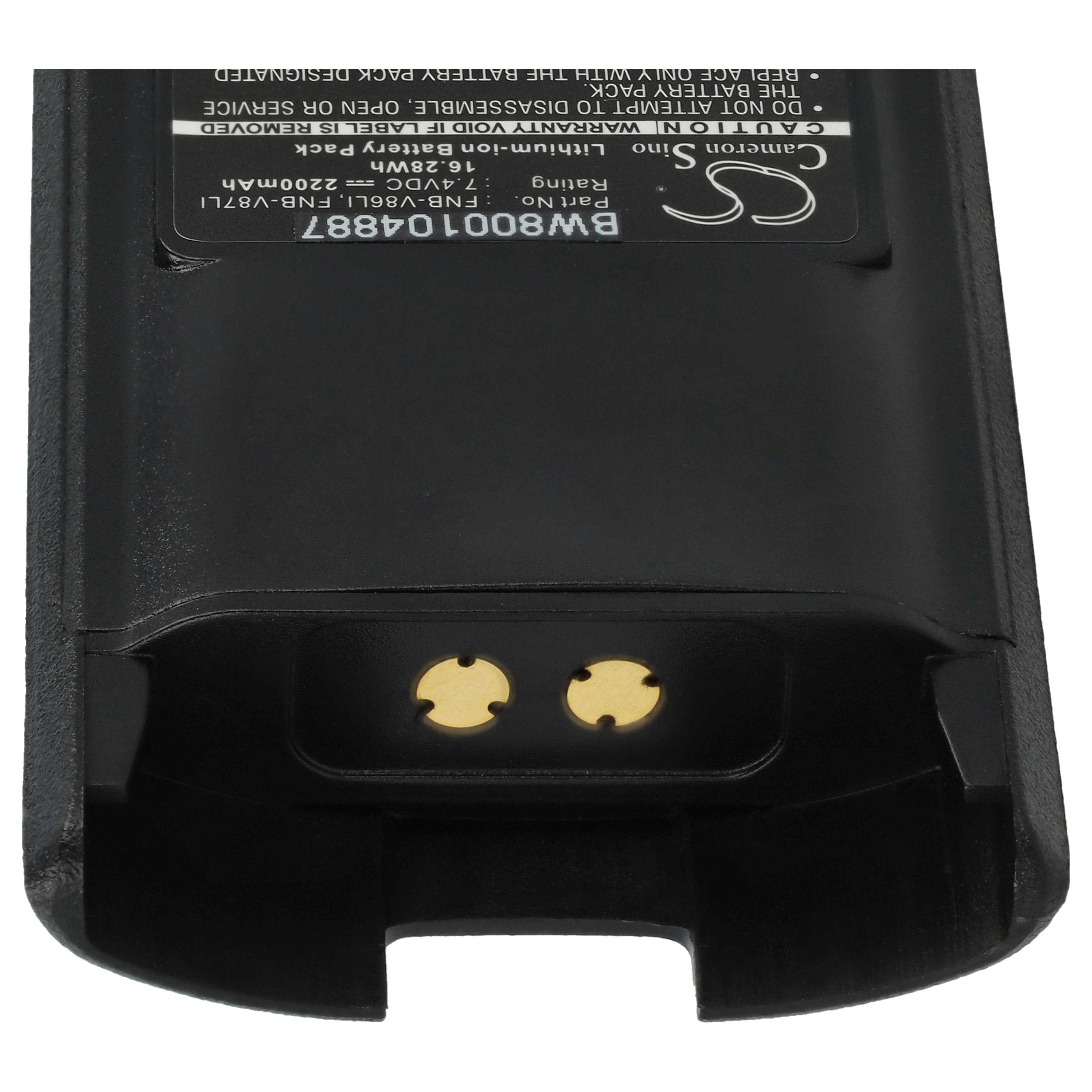 Radio Battery replaces Yaesu Vertex FNB-V87Li, FNB-V87, FNB-V86Li, FNB-V86 - 2200 mAh 7.4 V Li-Ion