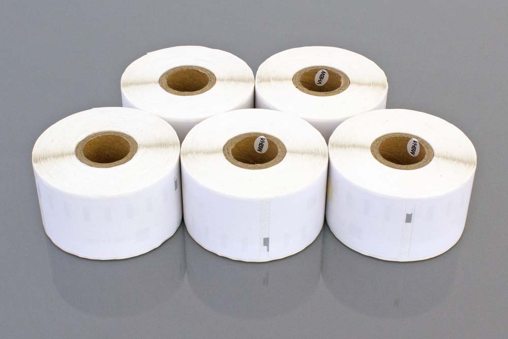 5x Rotolo etichette sostituisce Dymo 11356 per etichettatrice - 41mm x 89mm