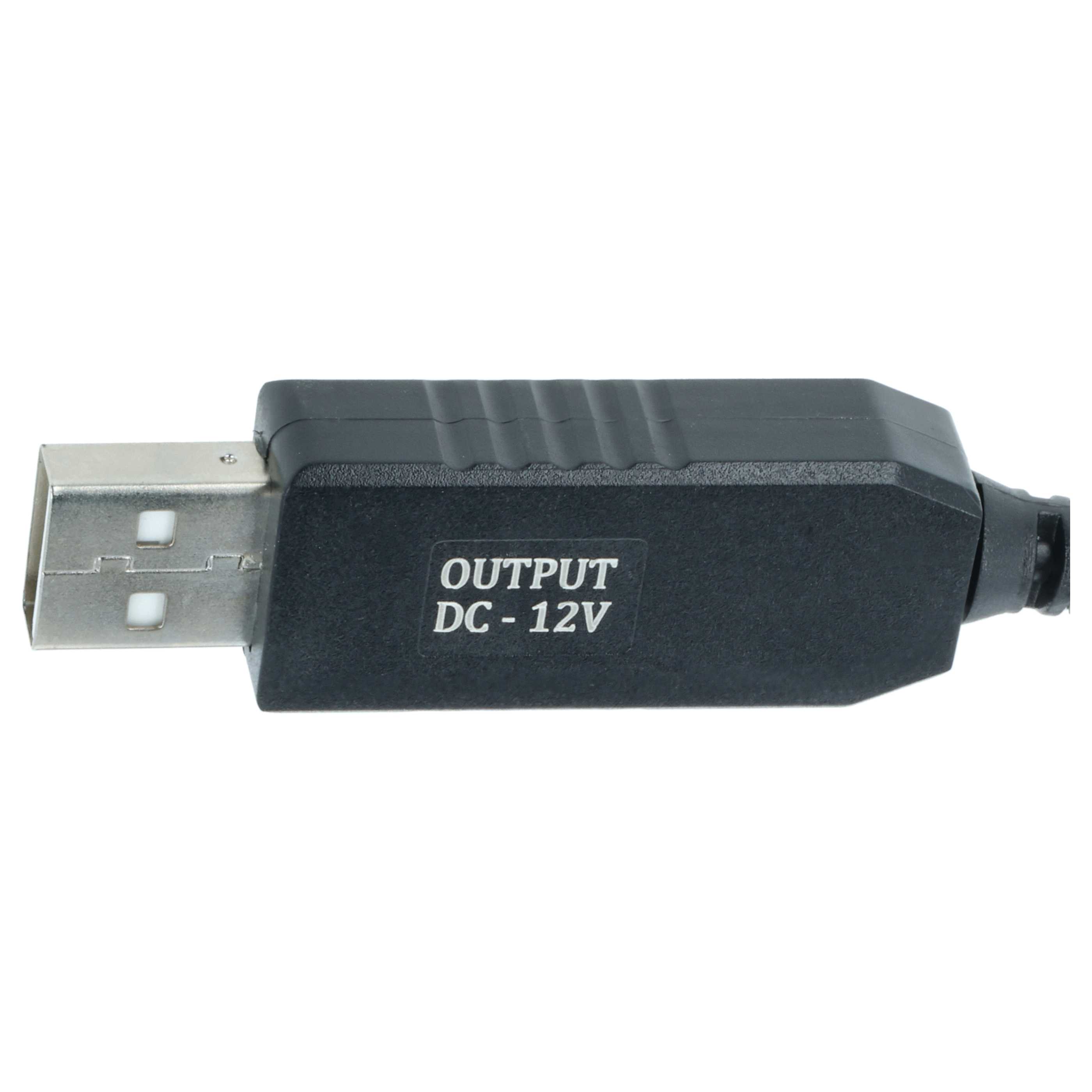 USB Charging Cable to 5,5 x 2,5 mm Barrel Connector - 5 V / 2 A to 12 V / 0,7 A